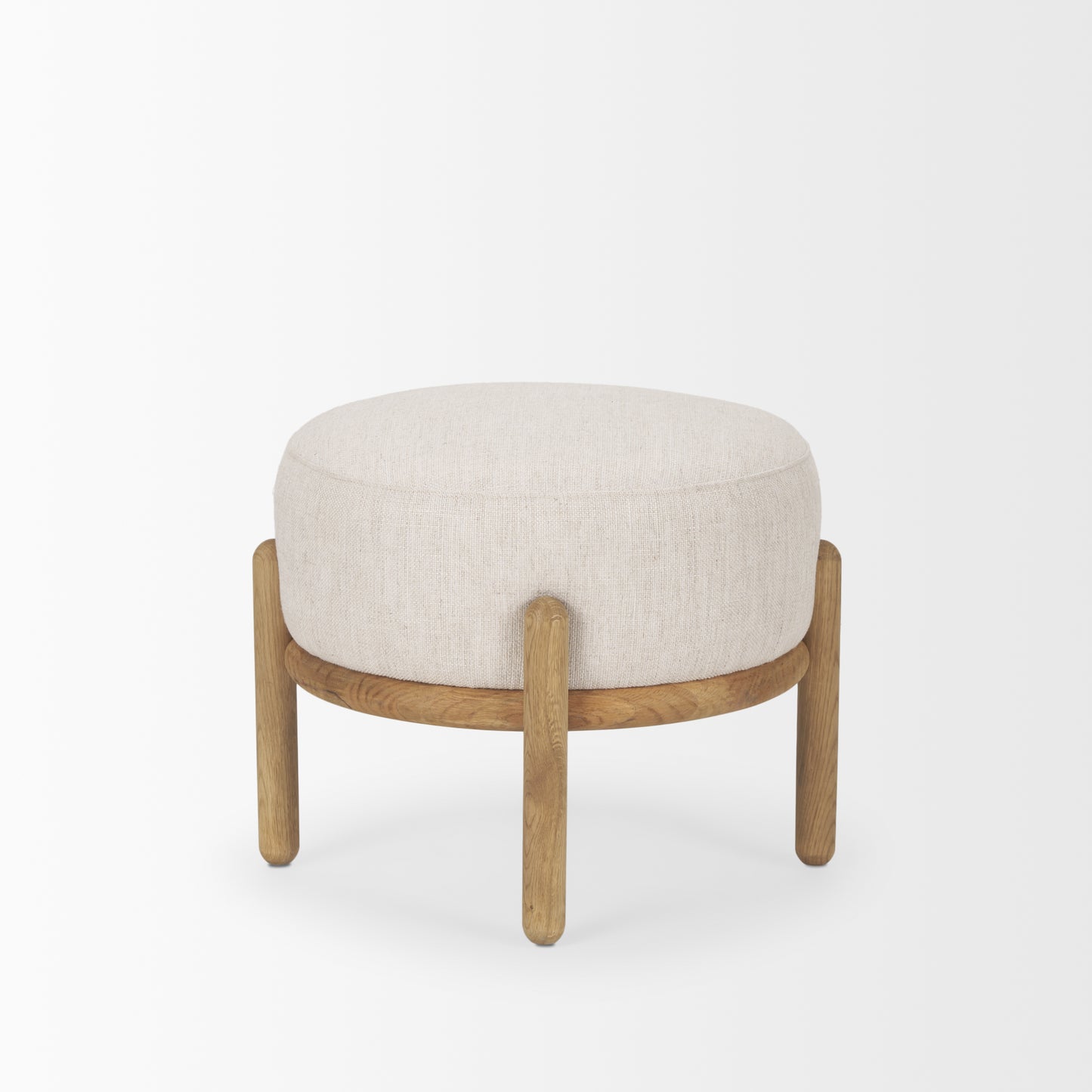 Gwynn Pouf Light Brown | Beige - ottoman-and-poufs