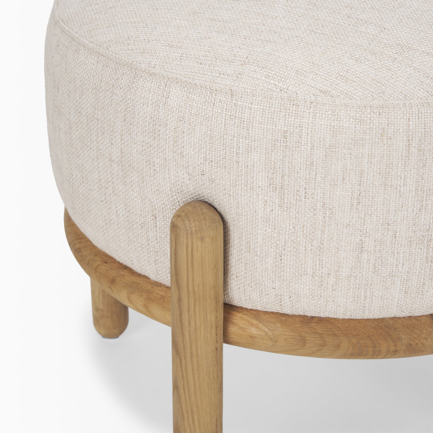 Gwynn Pouf Light Brown | Beige - ottoman-and-poufs