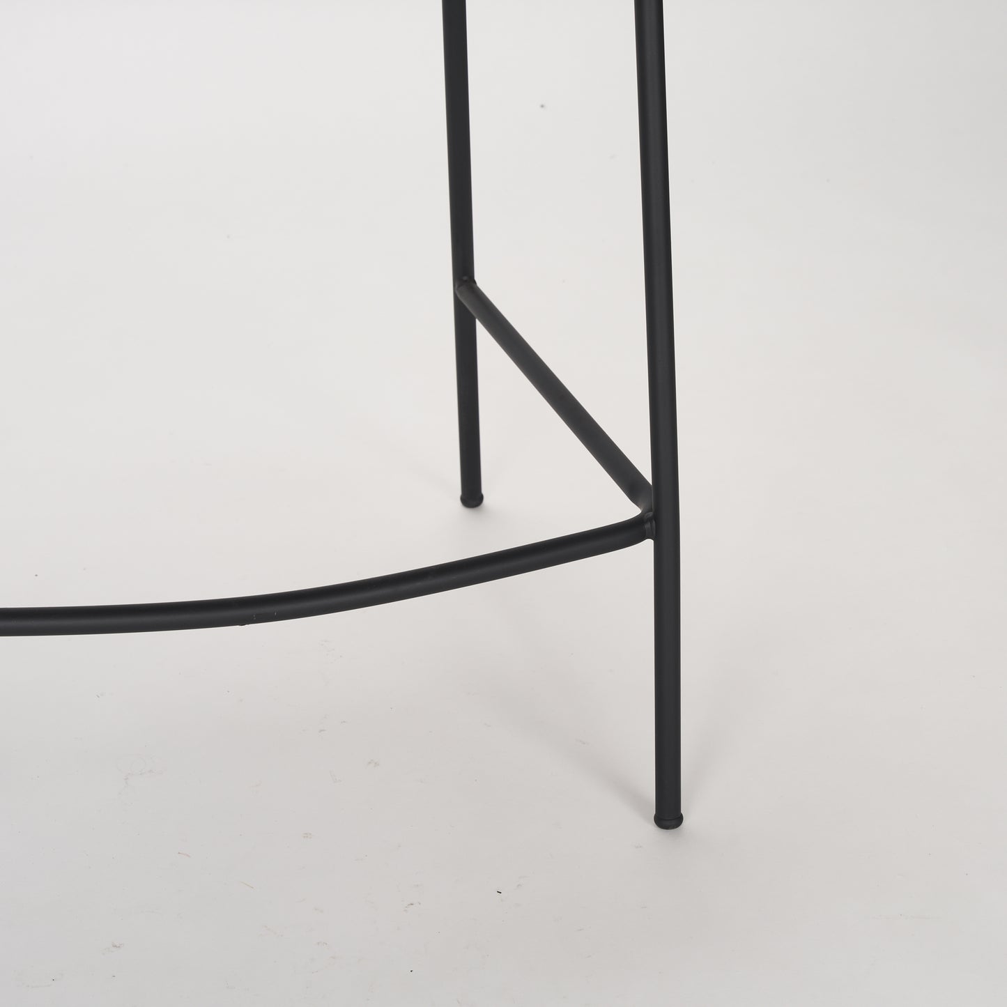 Carolyn Counter Stool w/ Oatmeal Fabric & Matte Black Metal