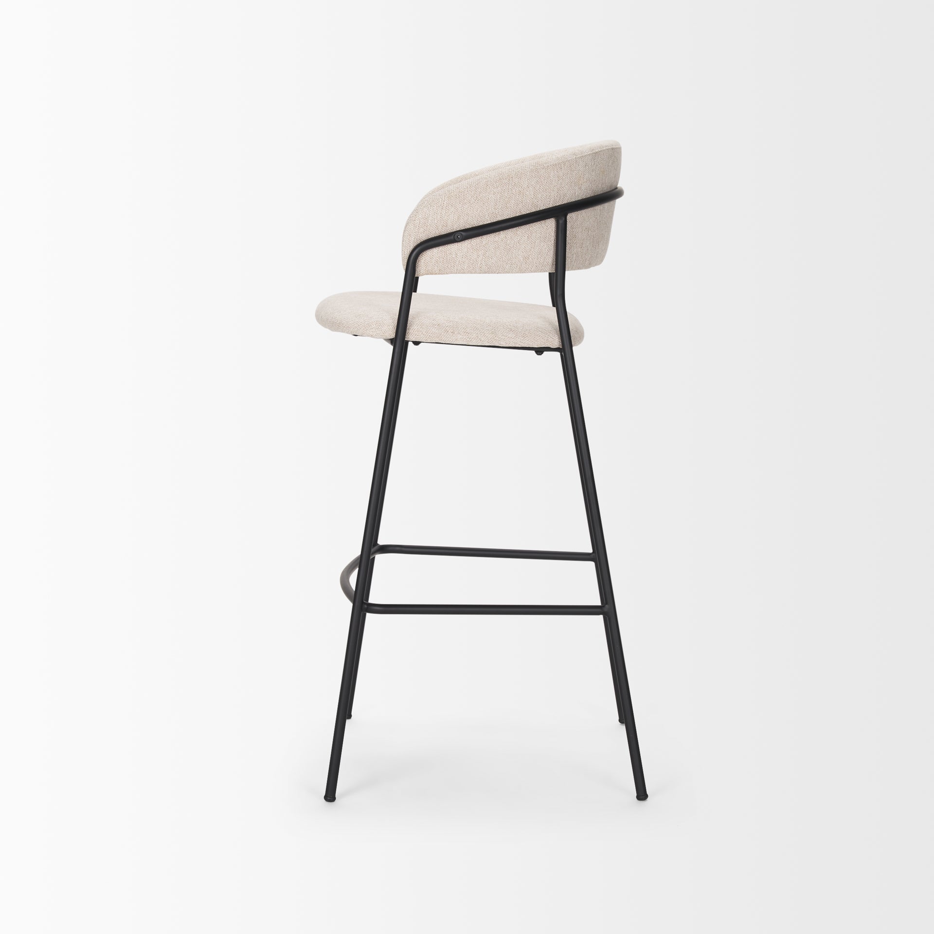 Carolyn Upholstered Seat Bar Counter Stool Oatmeal | Bar - bar-stools