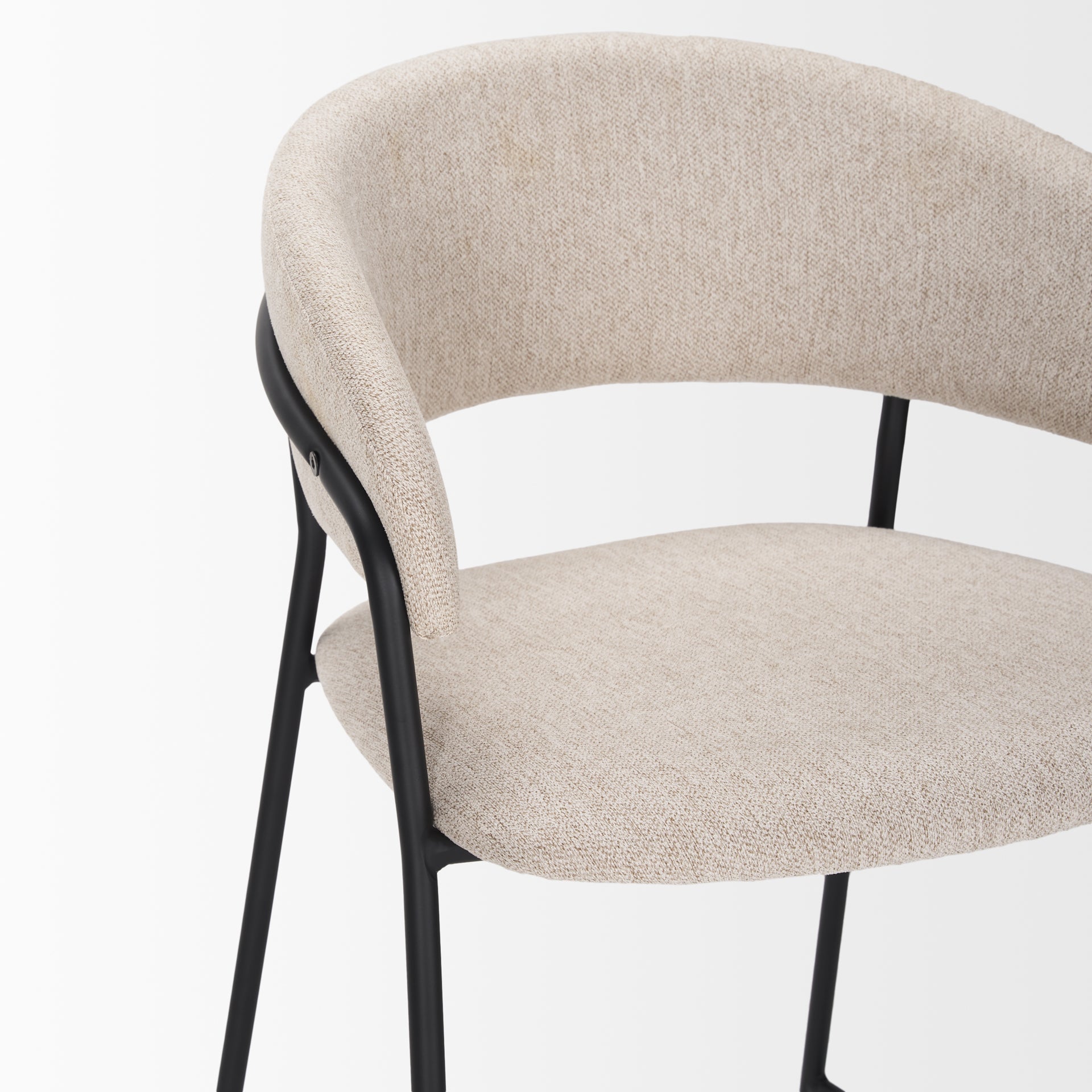 Carolyn Upholstered Seat Bar Counter Stool Oatmeal | Bar - bar-stools