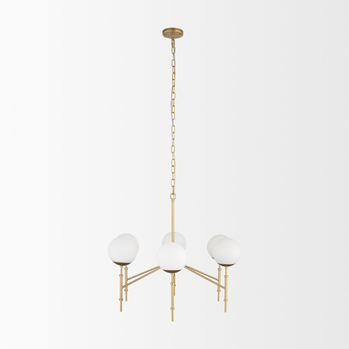 Edie Chandelier Gold Metal | 6 Light - chandeliers
