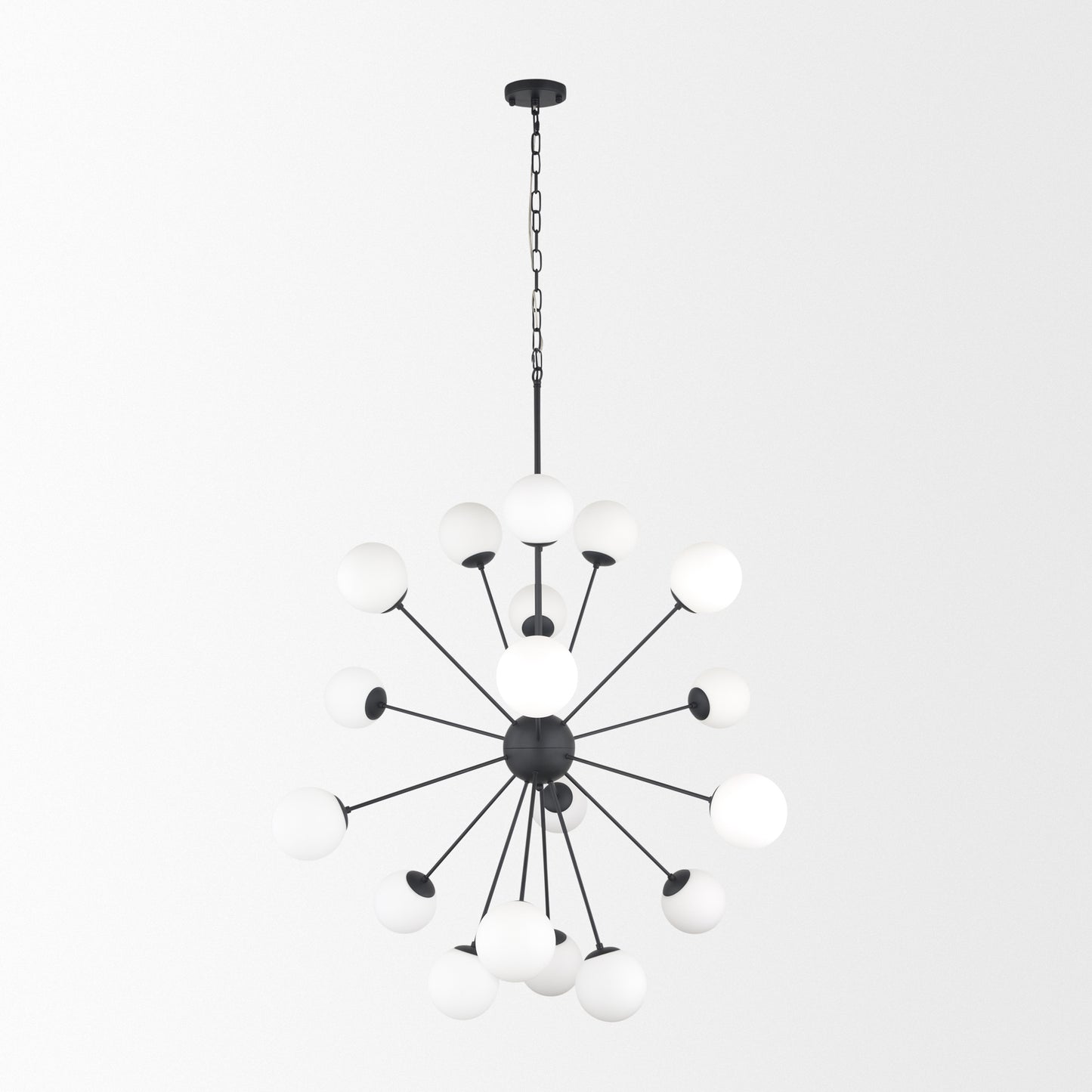 Barbara Chandelier Matte Black | 18 Light - chandeliers