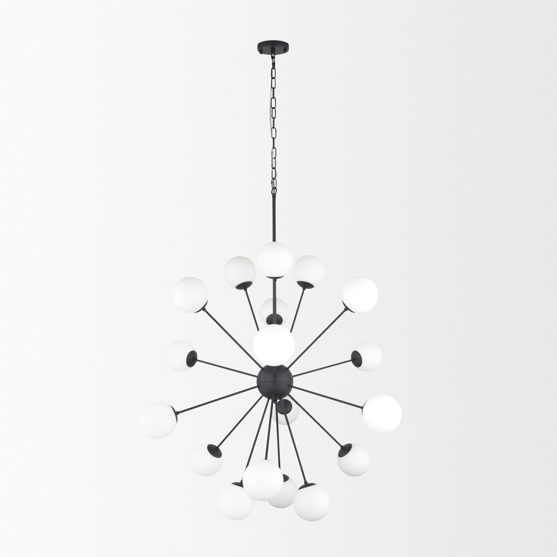 Barbara Chandelier Matte Black | 18 Light - chandeliers