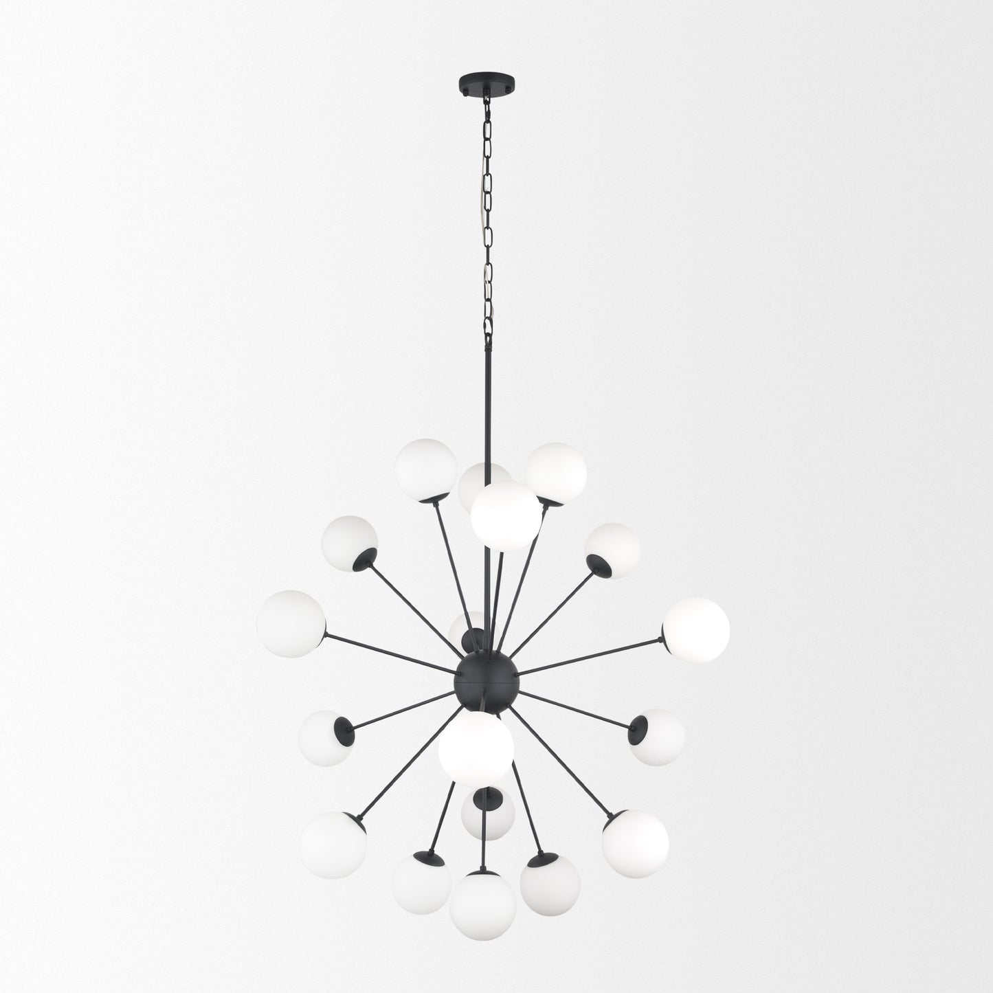 Barbara Chandelier Matte Black | 18 Light - chandeliers