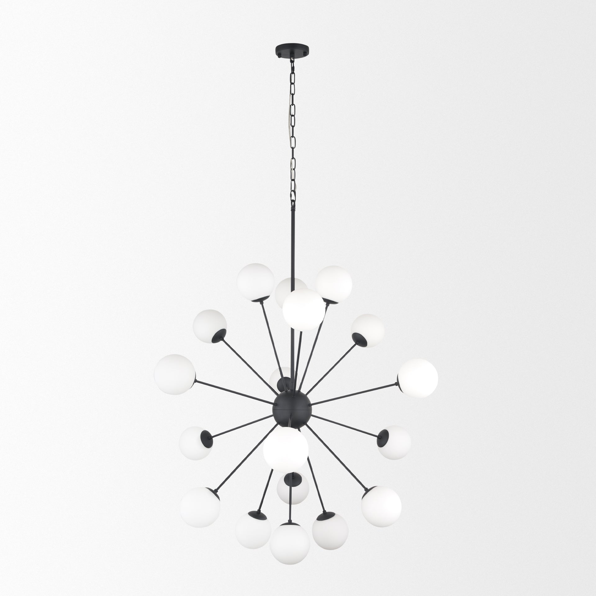 Barbara Chandelier Matte Black | 18 Light - chandeliers