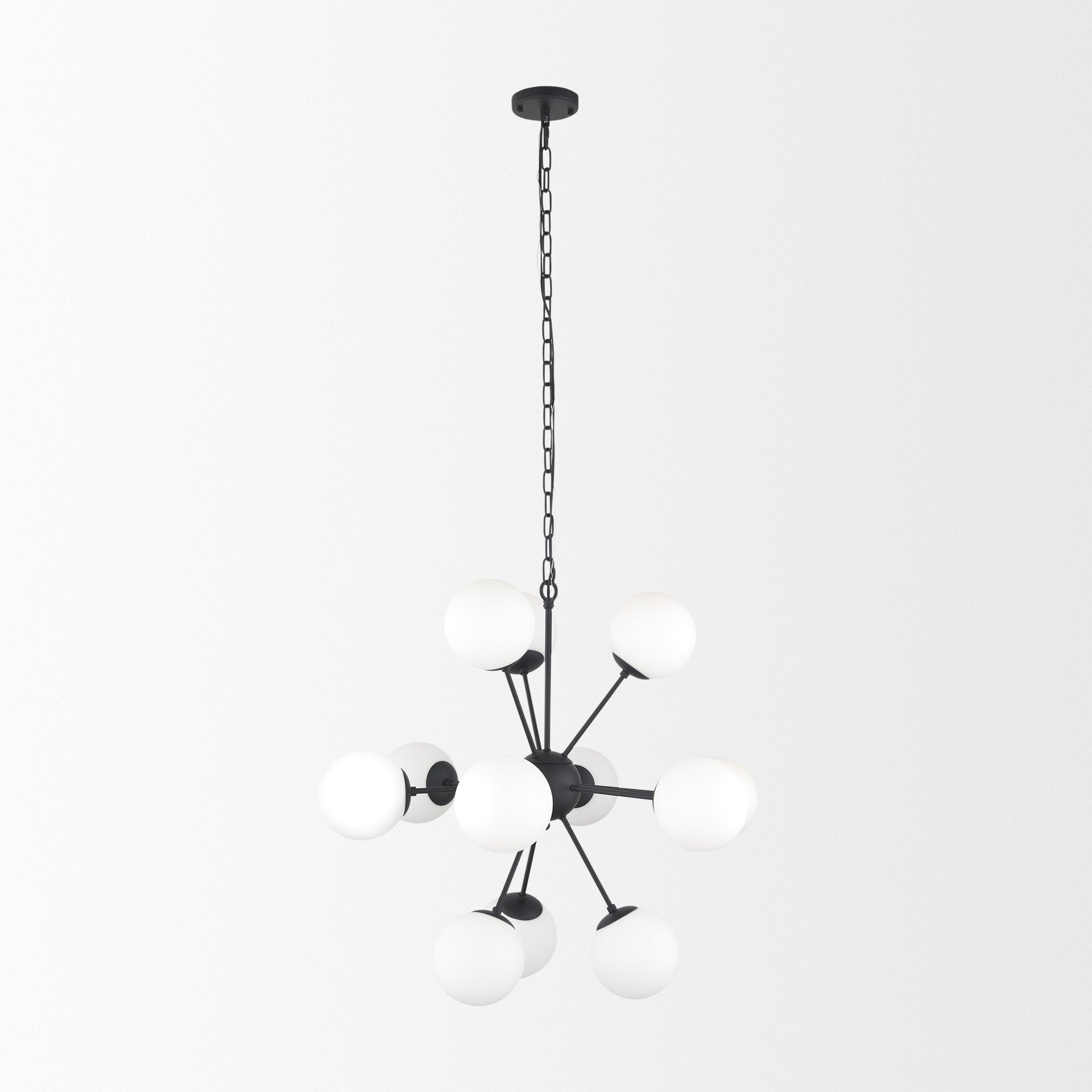 Barbara Chandelier Matte Black | 11 Light - chandeliers