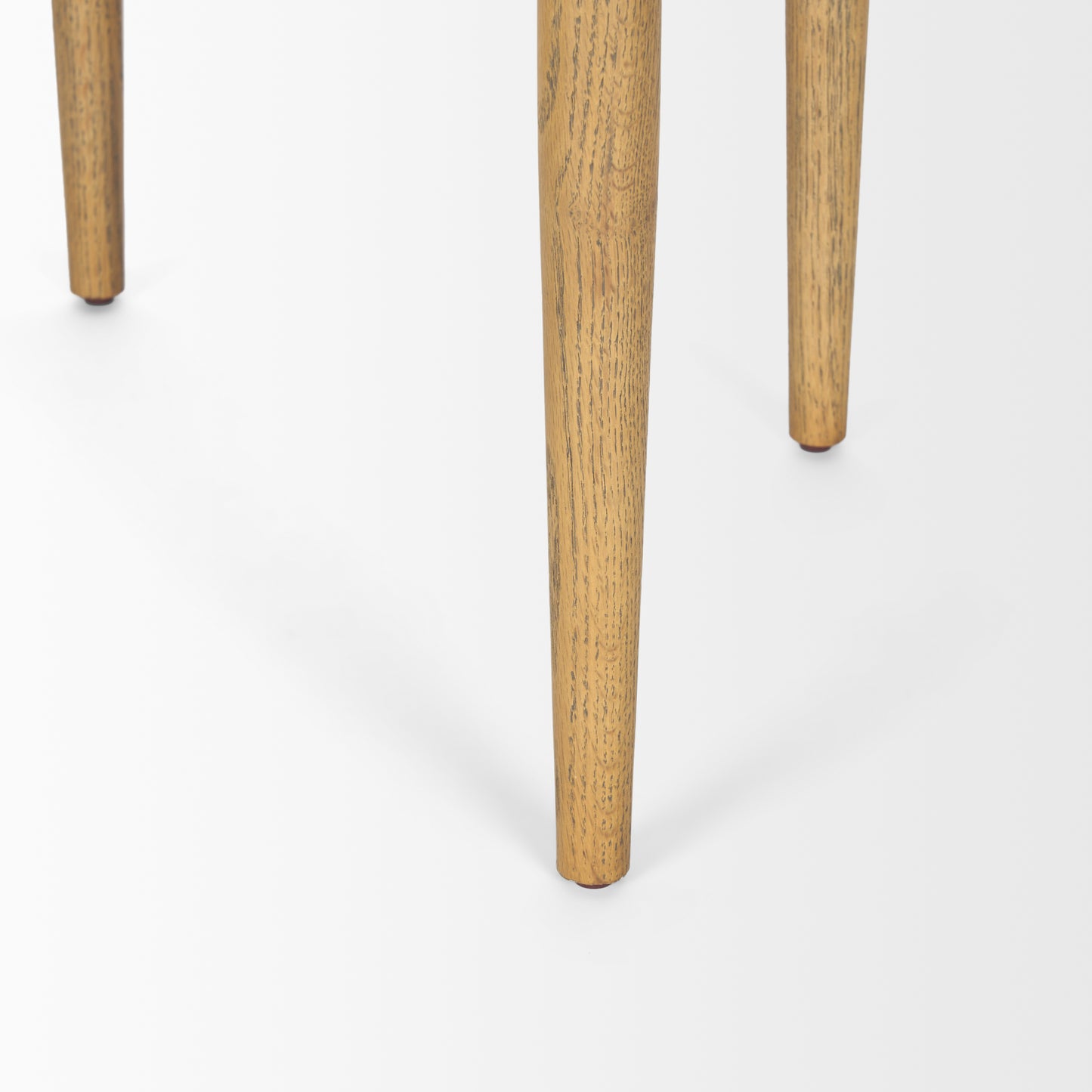 Arden Dining Chair Medium Brown Wood | Gray Fabric - dining-chairs