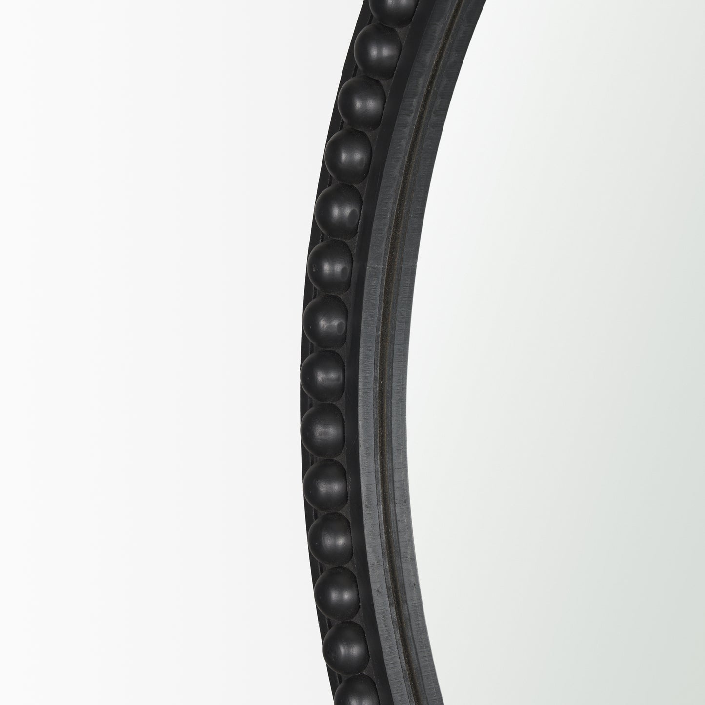 Roan Black Wood Beaded Wall Mirror