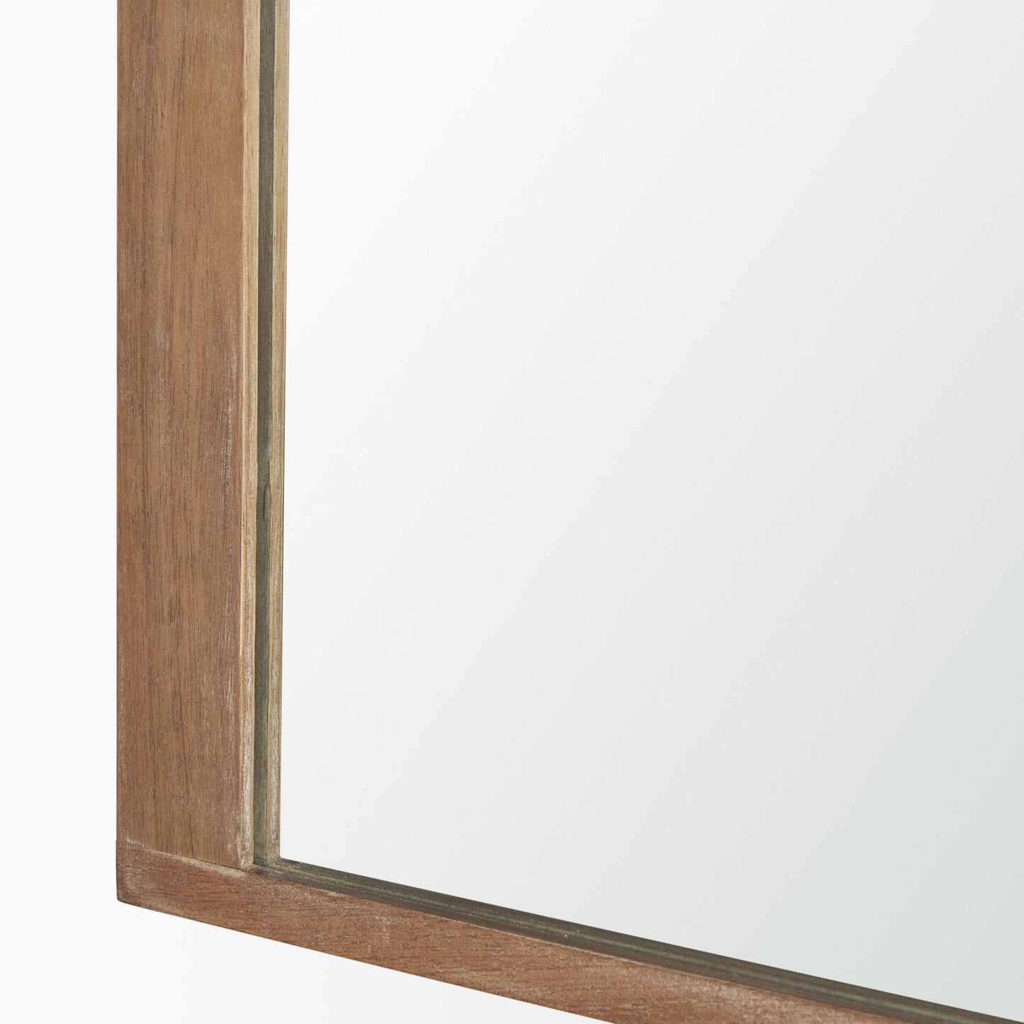 Celeste Light Brown Wood Medium Arched Mirror