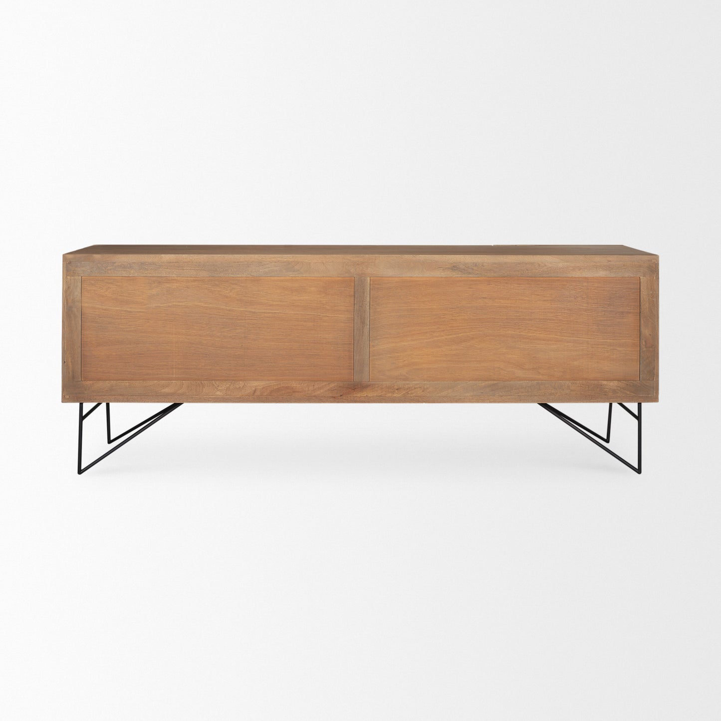 Darwin Sideboard Light Brown Wood | Black Metal - sideboards-and-buffets