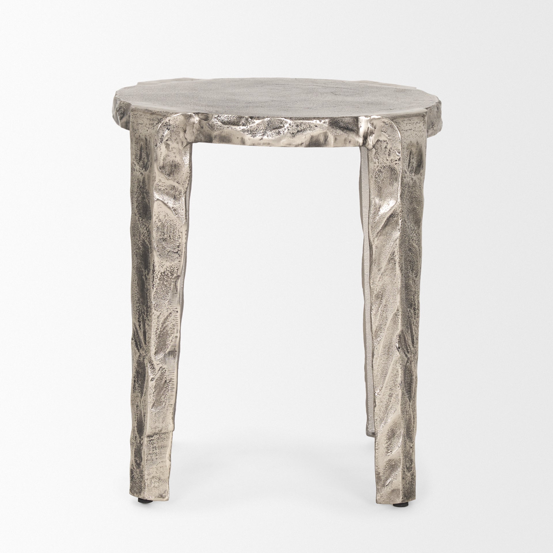 Randy Accent Table Nickel | Metal - accent-tables