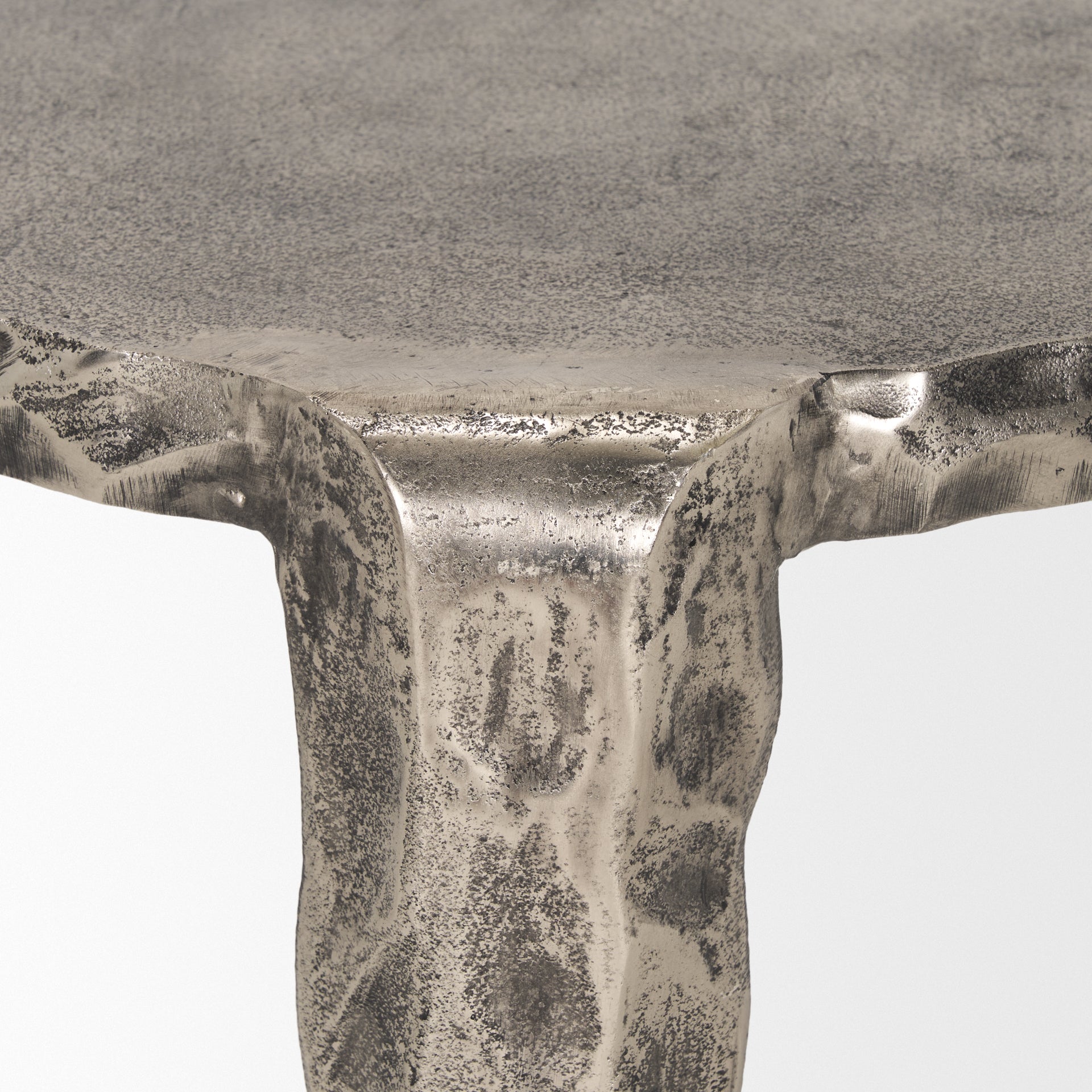 Randy Accent Table Nickel | Metal - accent-tables