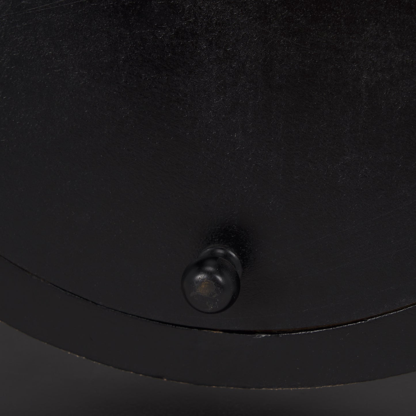 Raja Matte Black Metal w/ Wood Table Clock