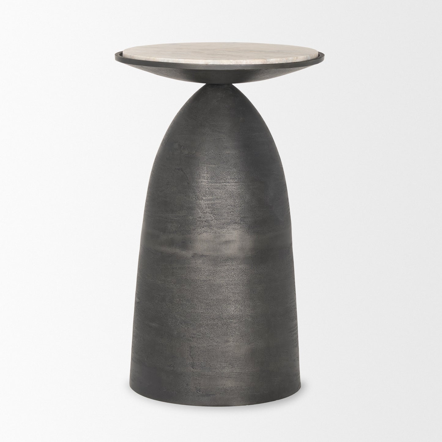 Russo Accent Table Gunmetal | Marble - accent-tables