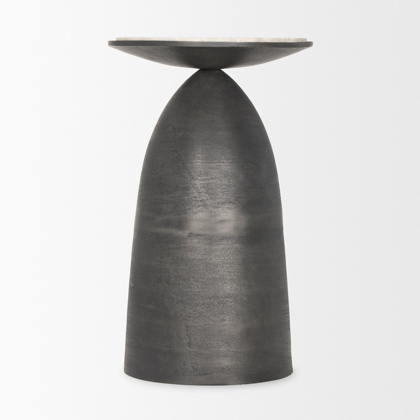 Russo Accent Table Gunmetal | Marble - accent-tables