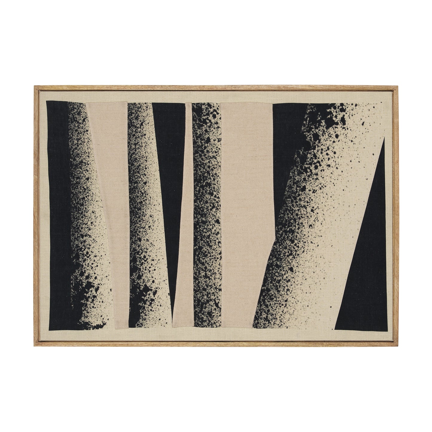 Revelin Small Fabric Collage Framed Linen Wall Art
