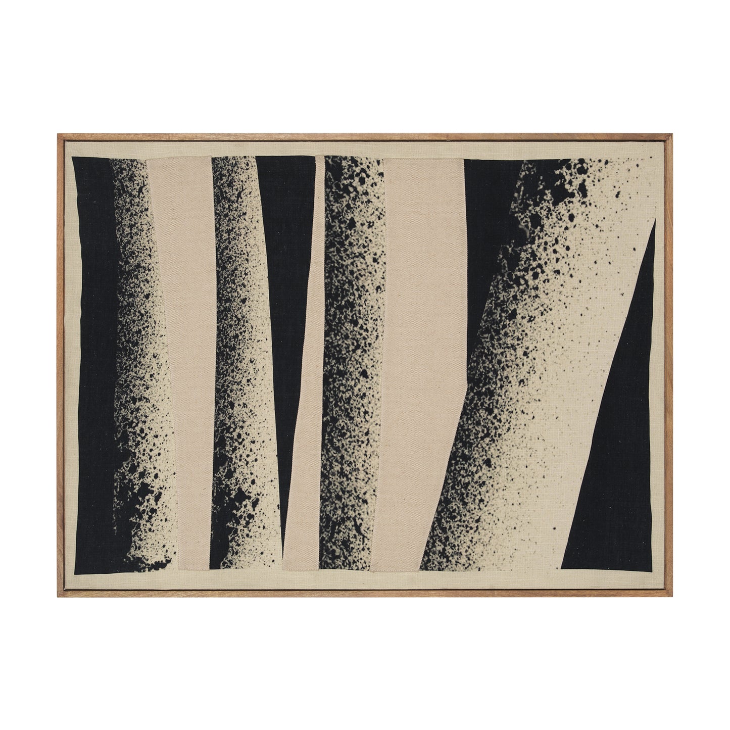 Revelin Large Fabric Collage Framed Linen Framed Wall Art