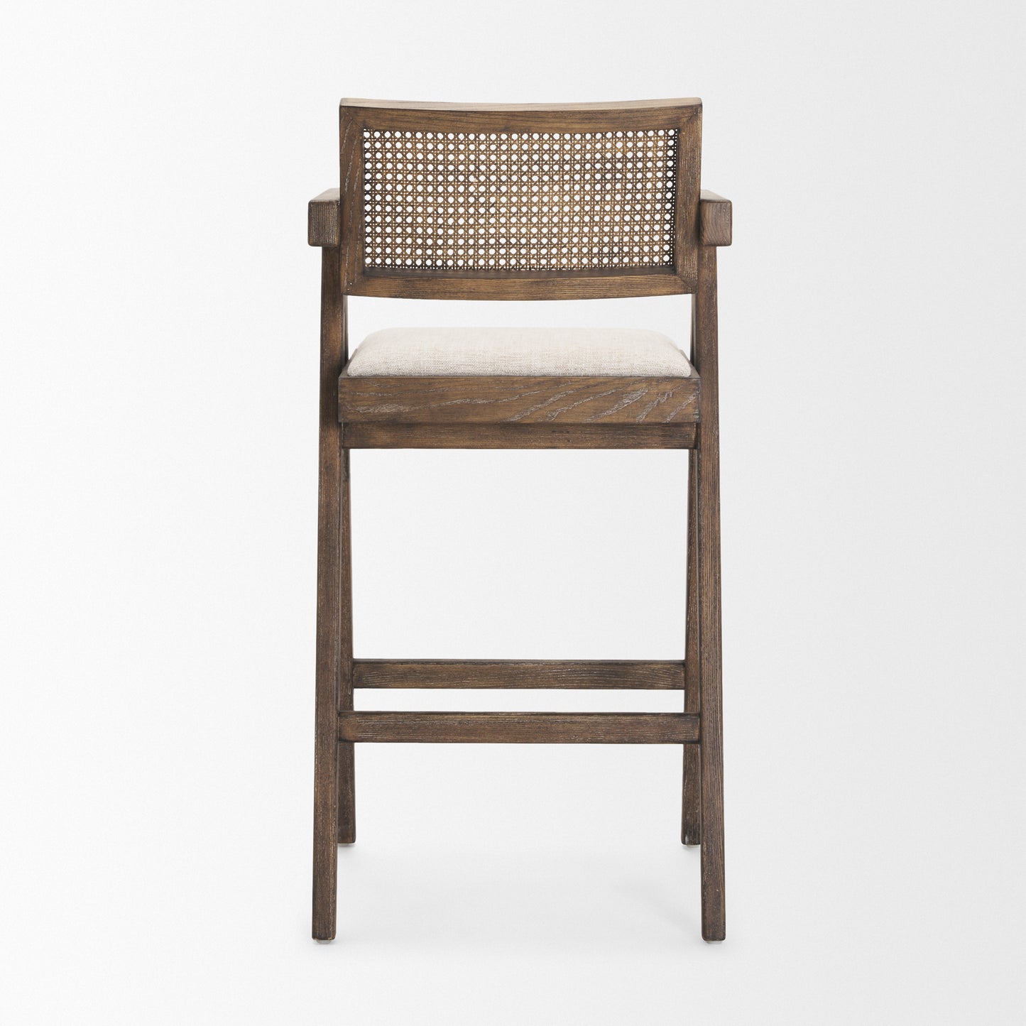 Indie Upholstered Seat Bar Counter Stool Medium Brown | Bar - bar-stools