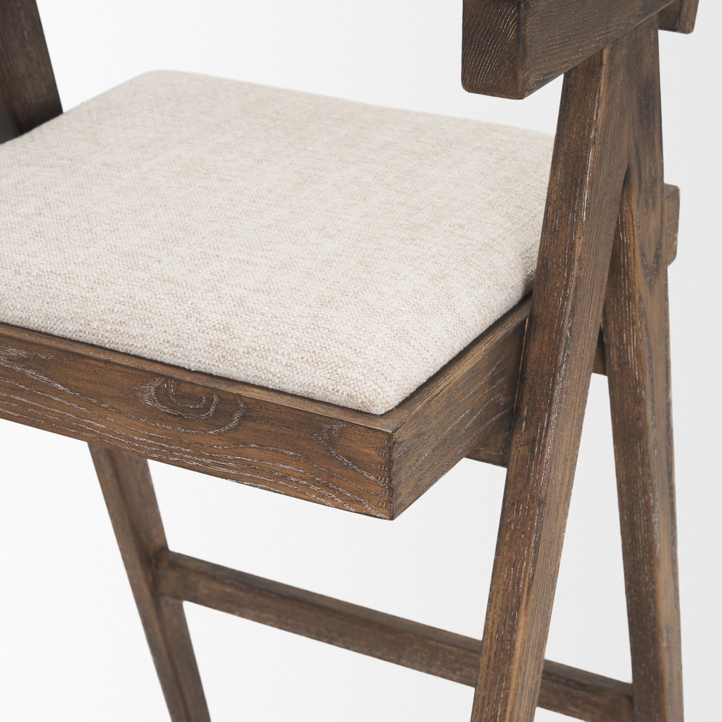 Indie Upholstered Seat Bar Counter Stool Medium Brown | Bar - bar-stools