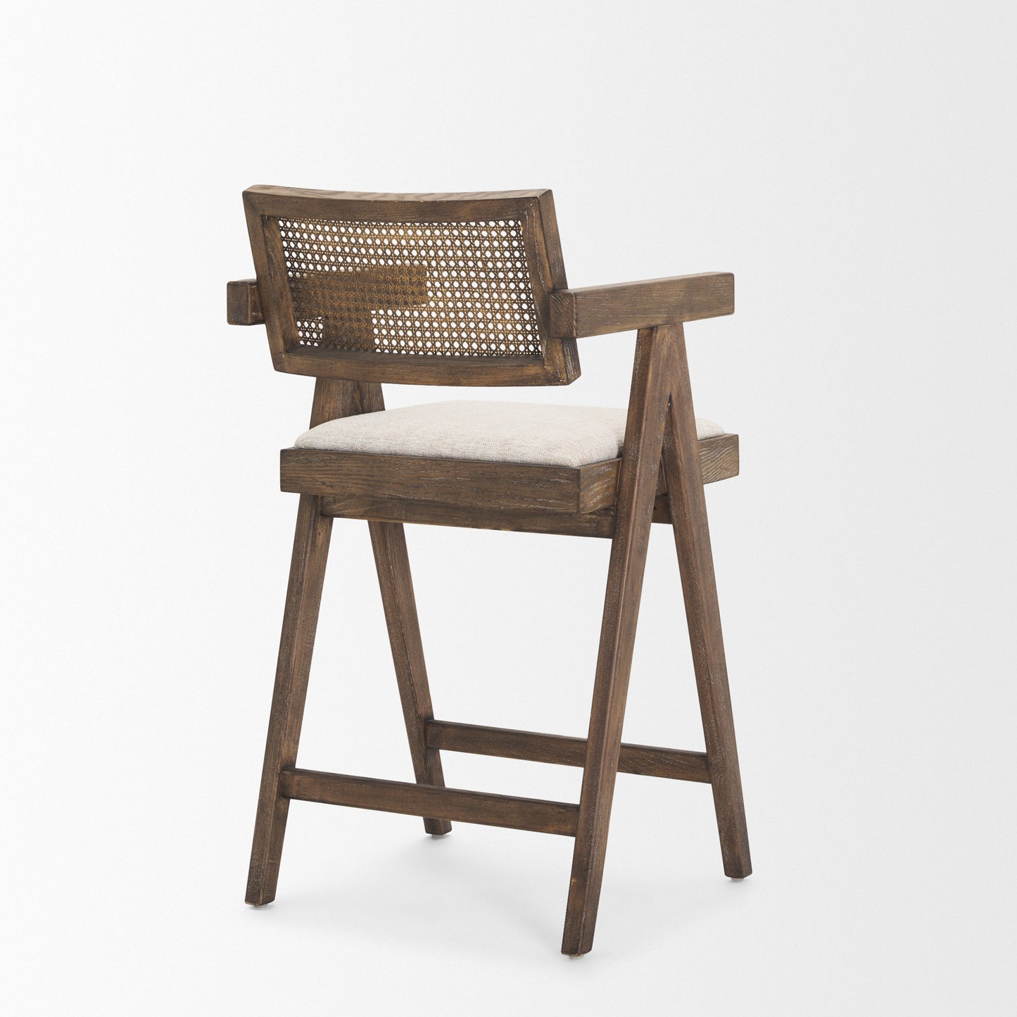 Indie Upholstered Seat Bar Counter Stool Medium Brown | Counter - bar-stools
