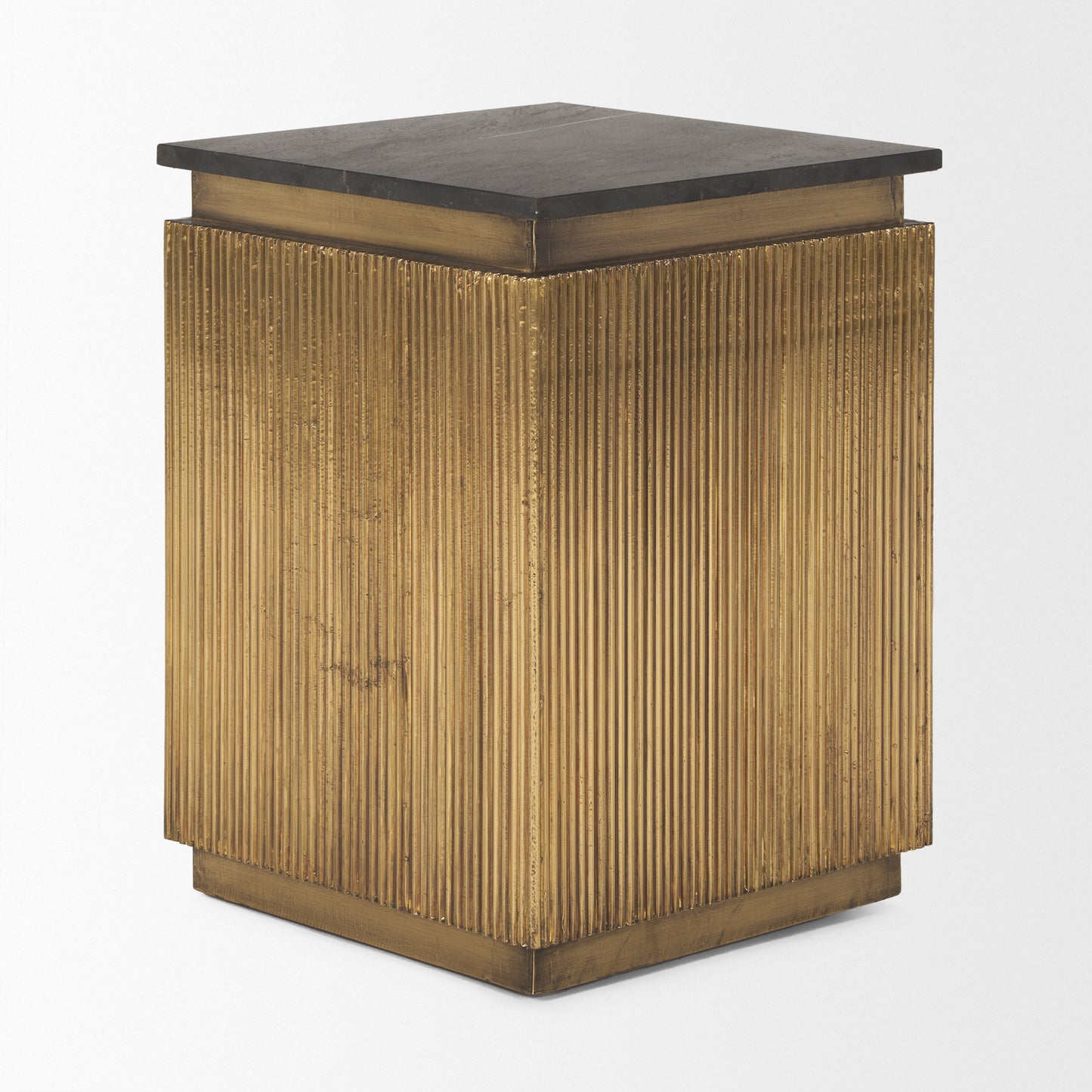 Satima Accent Table Black Marble | Gold Metal - accent-tables