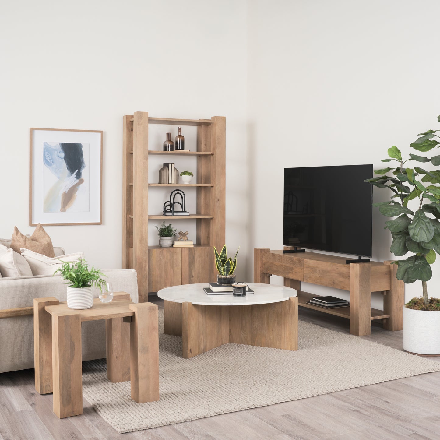 Beth Accent Table Light Brown - accent-tables
