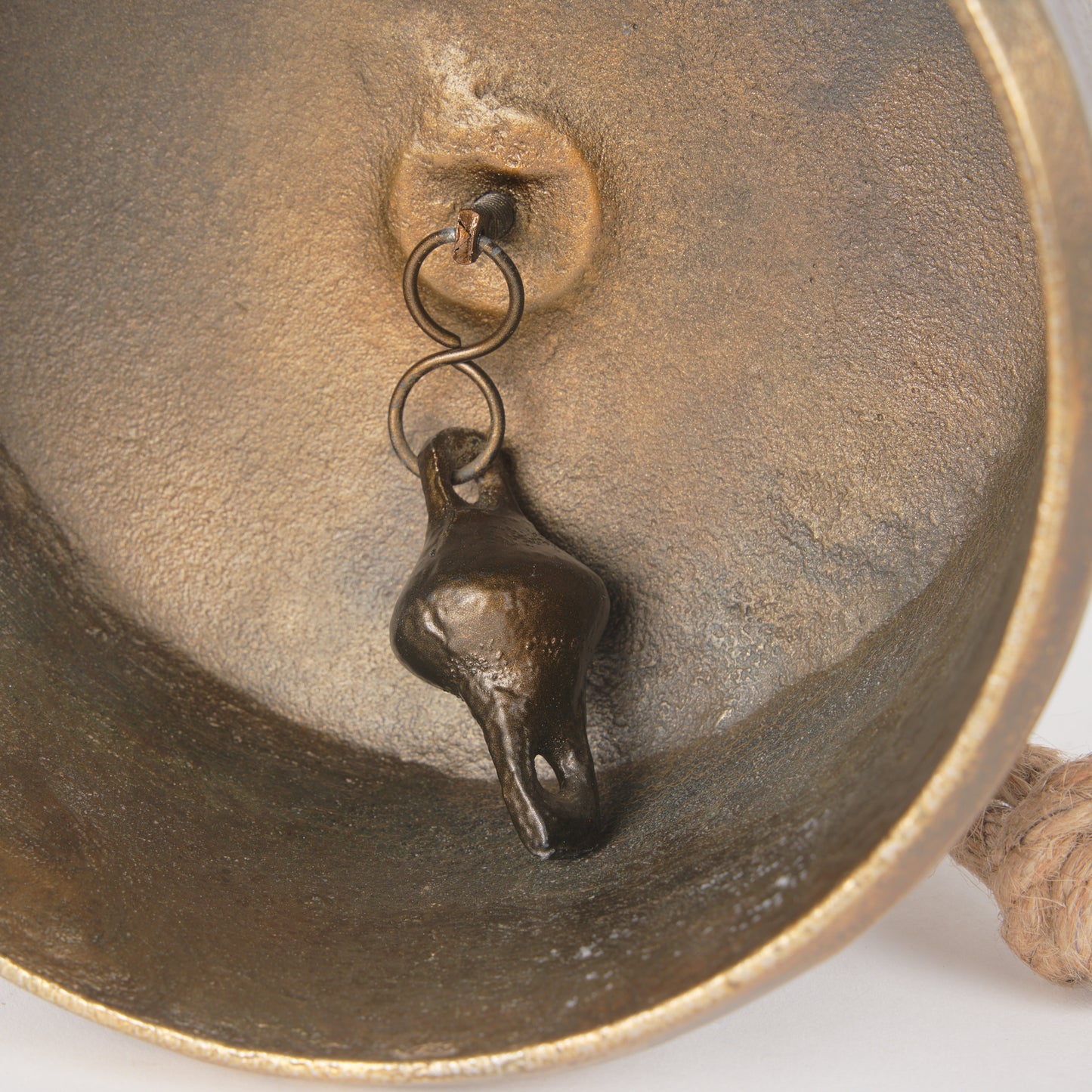 Quincy Large Gold Metal Decorative Bell Object