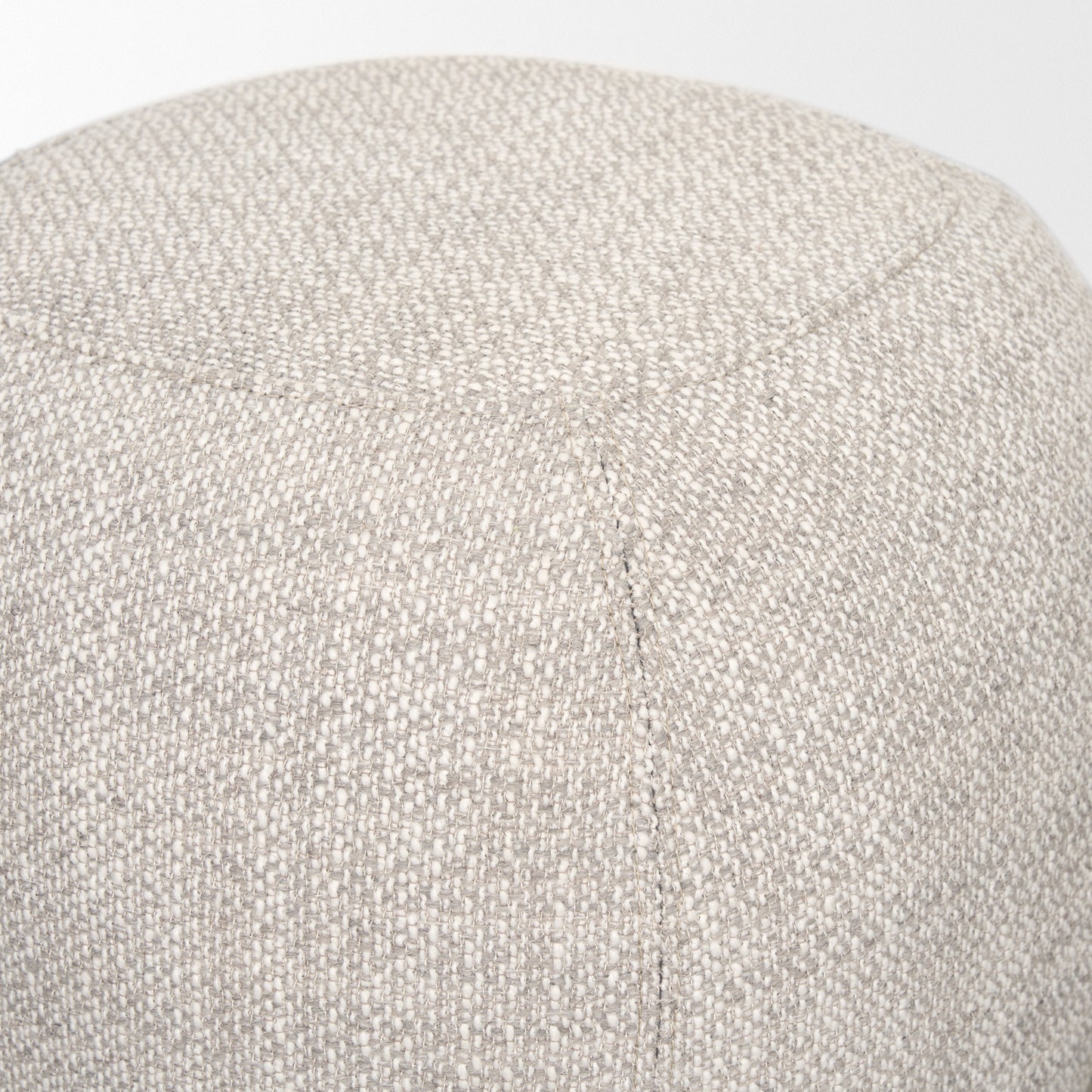 Siren Stool Gray Fabric | Brown Wood - poufs