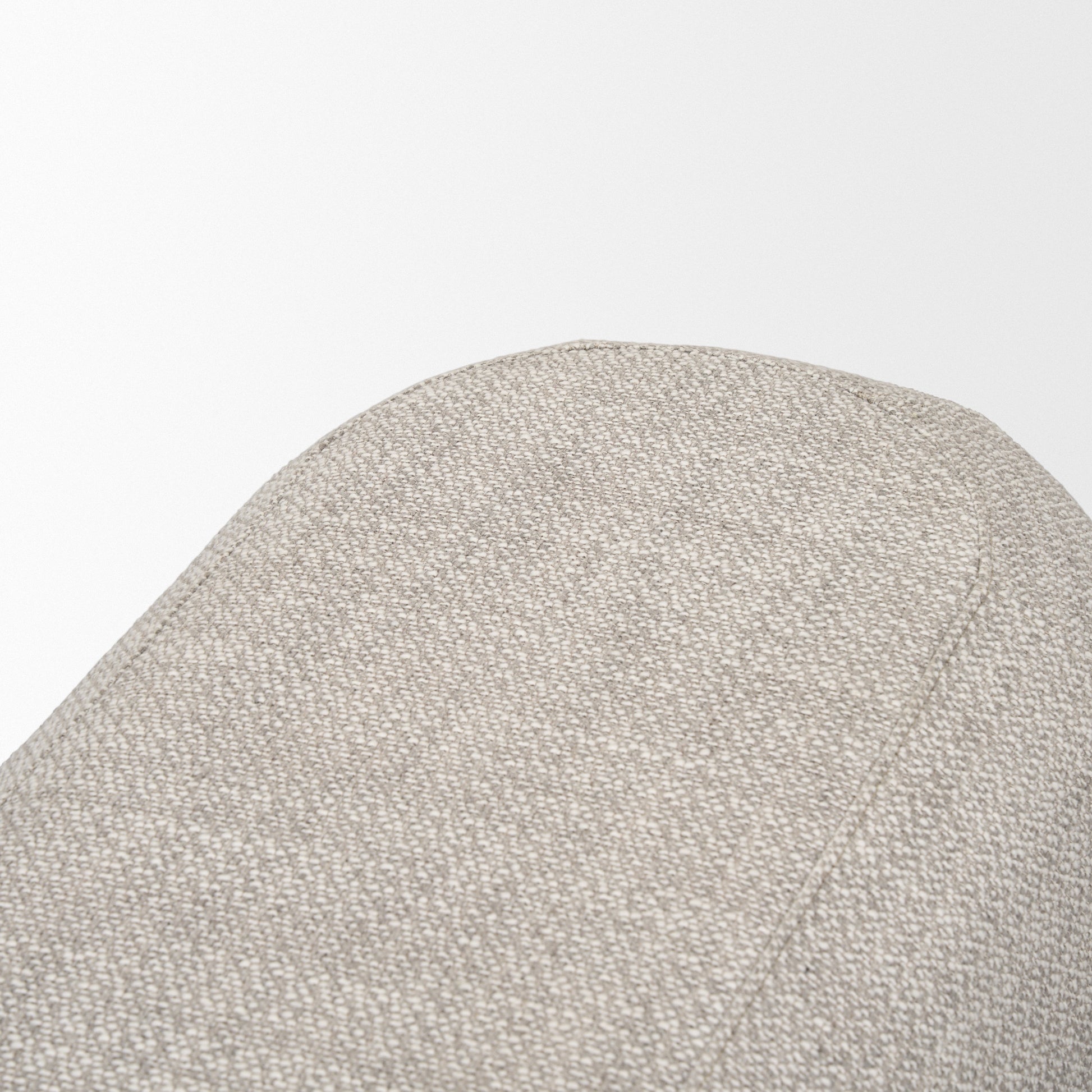 Siren Bench Gray Fabric | Brown Wood - benches