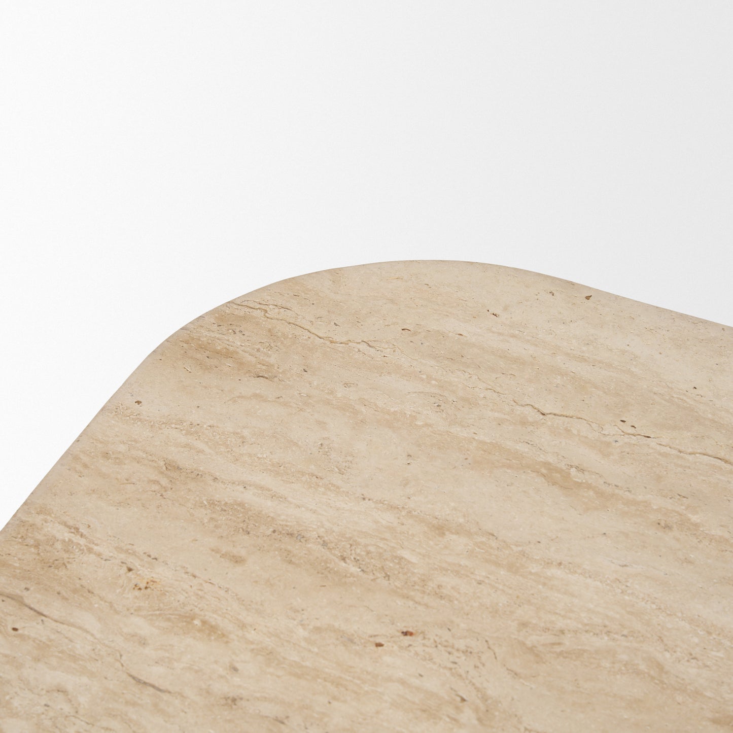 Symona Coffee Table Travertine | Medium Brown Wood | Rectangle - coffee-tables