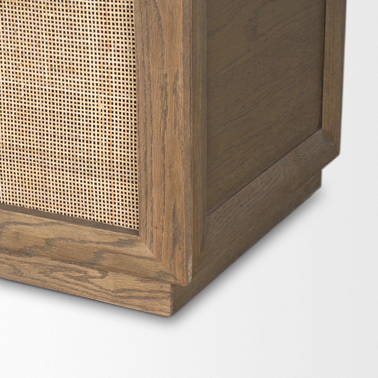 Sina Sideboard Brown Wood | Natural Rattan - sideboards-and-buffets