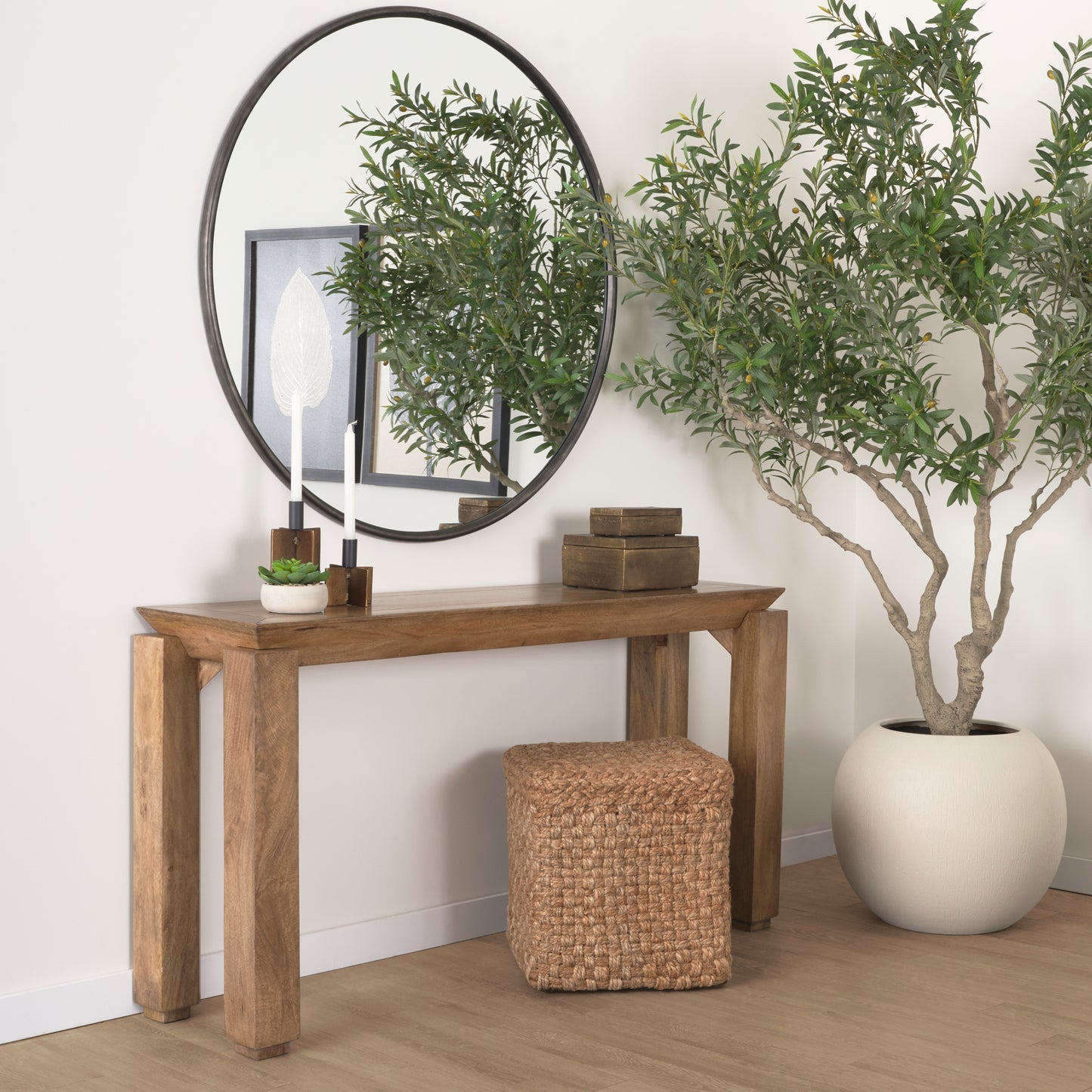 Sapphira Console Table Brown Wood - console-tables