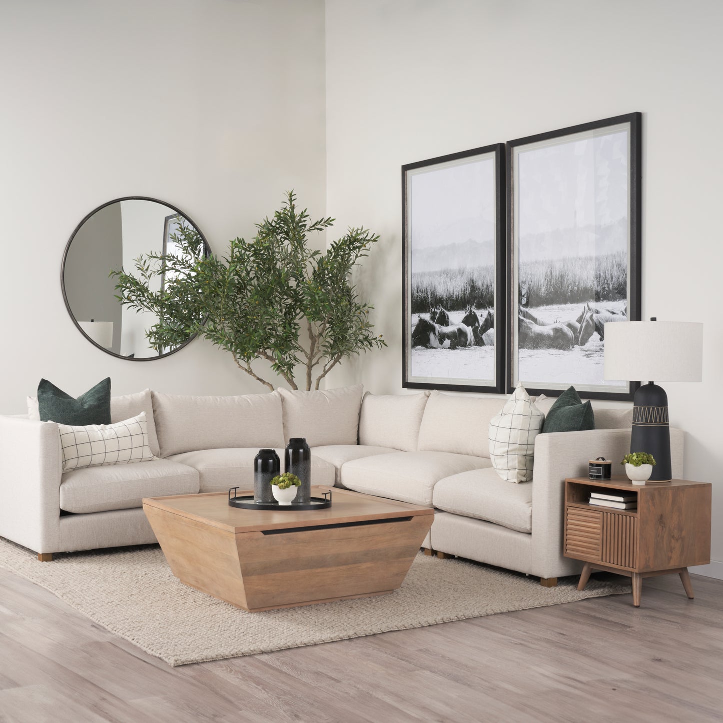 Wyatt Coffee Table Brown Wood - coffee-tables