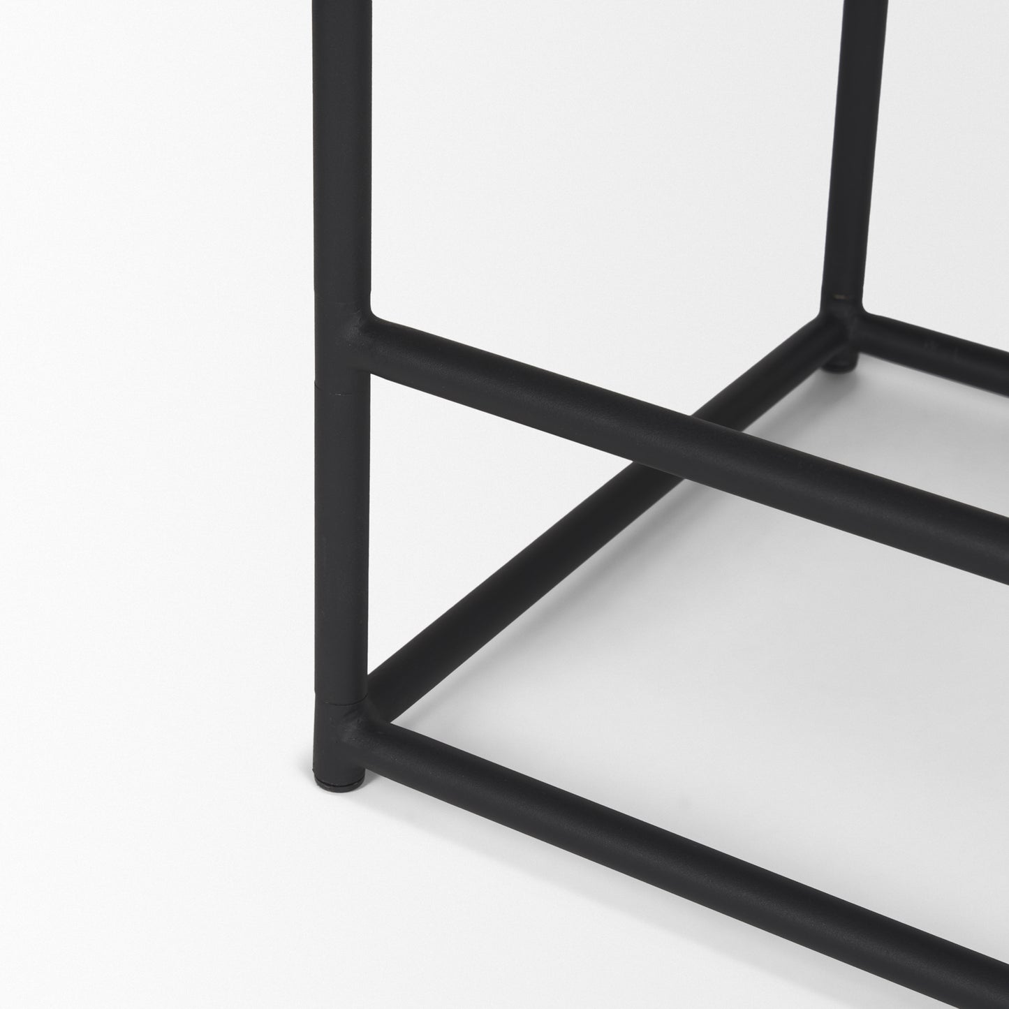 Taniel Textured Black Wood w/ Black Metal Counter Stool