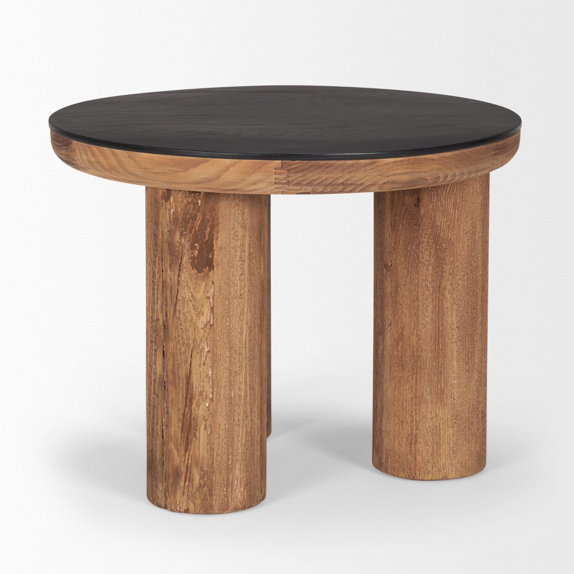 Tucson Side Table Recycled Pine | Black Oak - end-and-side-tables
