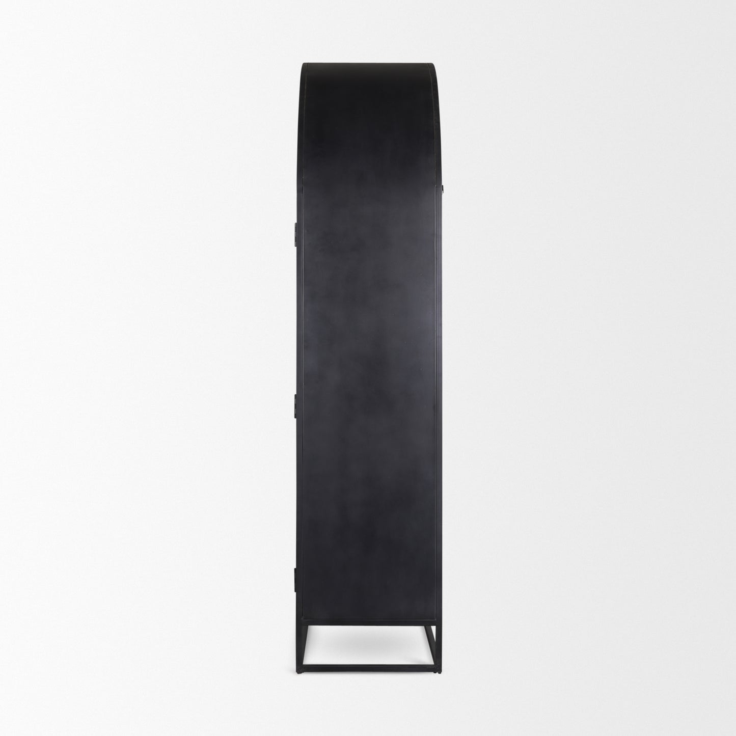 Sloan Curio Cabinet Black Wood | Black Metal | 80’’H - cabinets