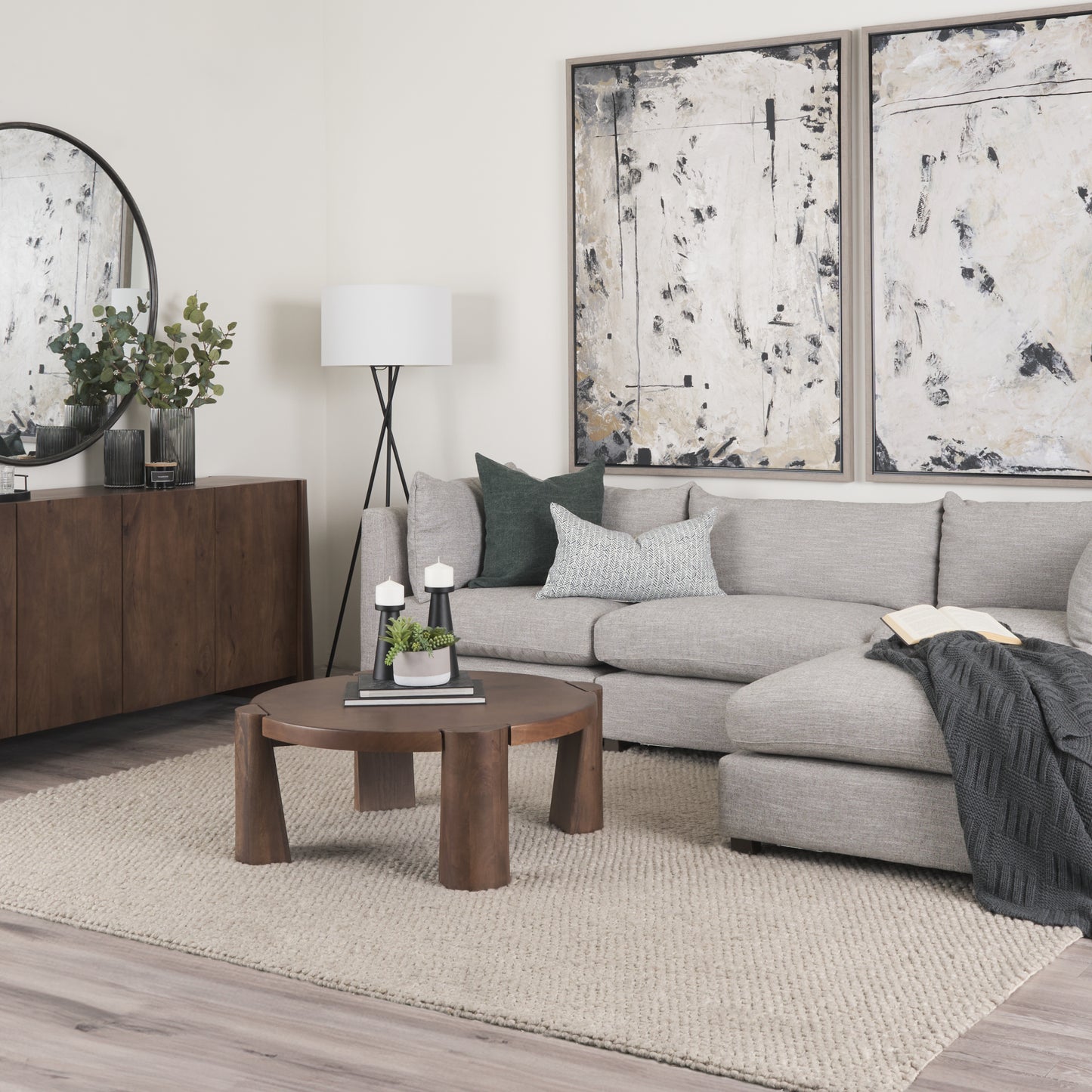 Tammar Coffee Table Medium Brown | Wood - coffee-tables