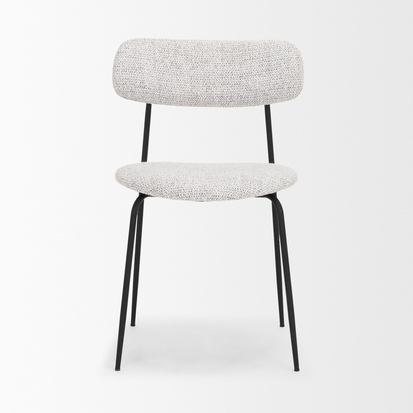 Casey Dining Chair Black Metal | Gray Fabric - dining-chairs