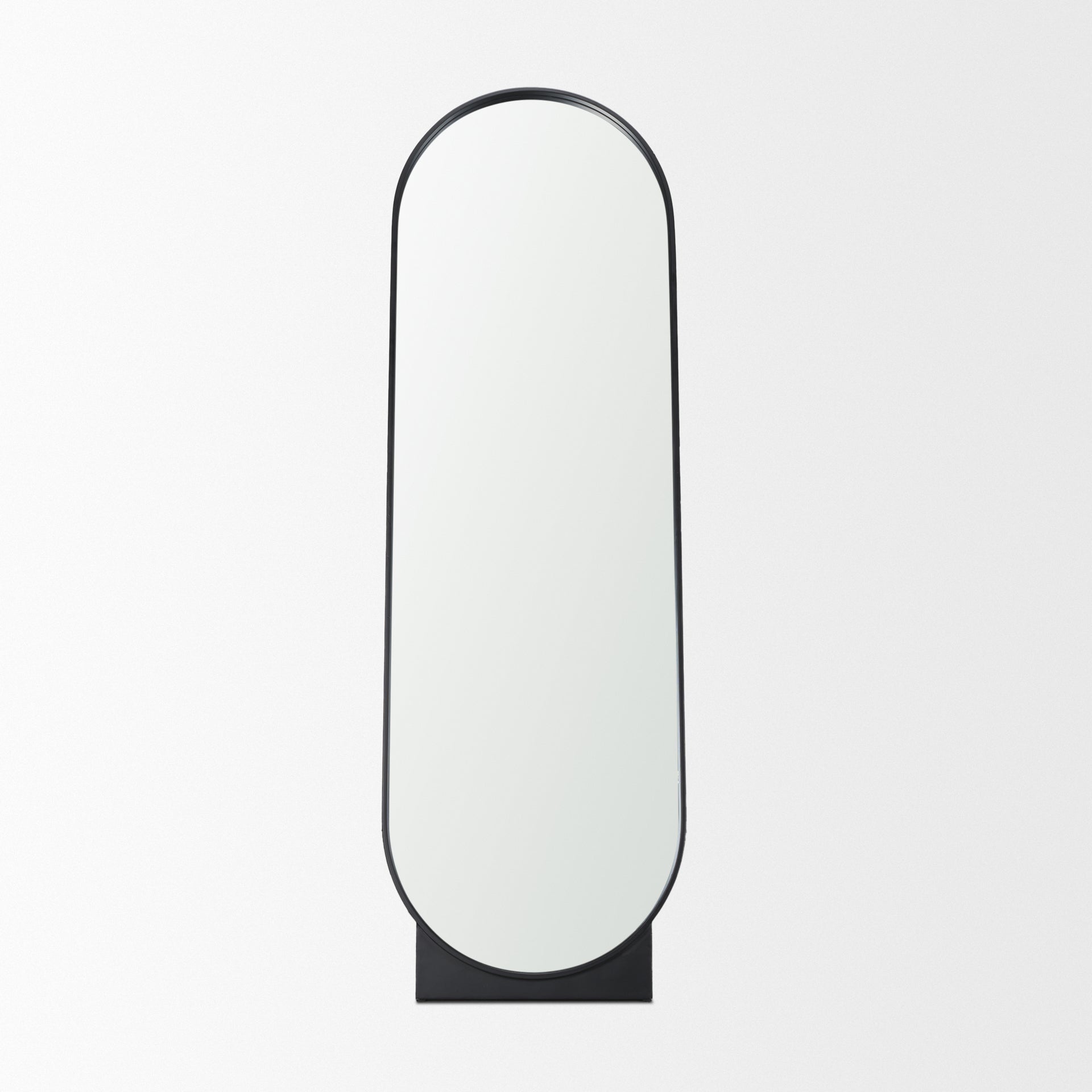 Tillie Floor Mirror Matte Black | Metal | Glass - floor-mirrors
