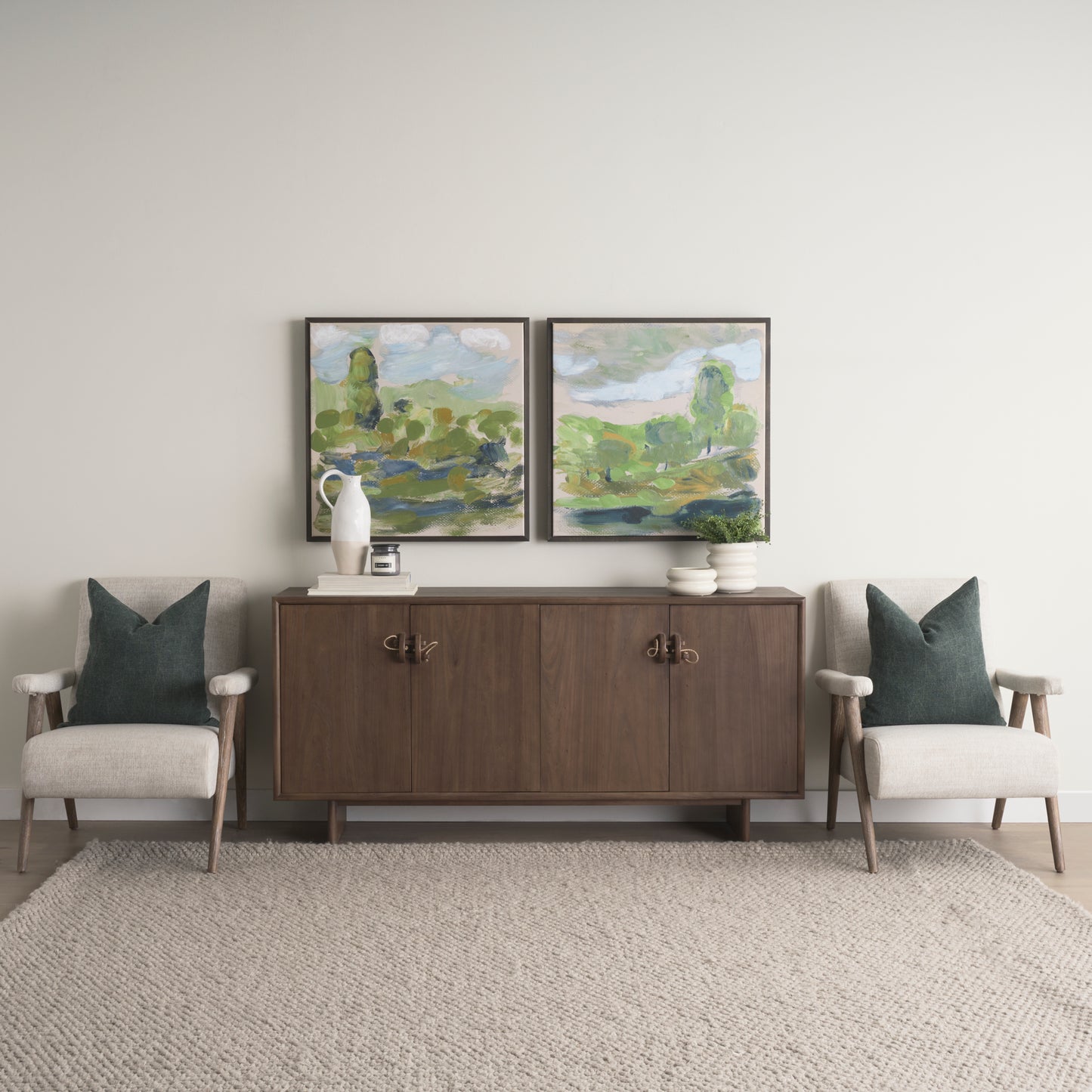 Nico Accent Chair Oatmeal | Medium Brown - accent-chairs