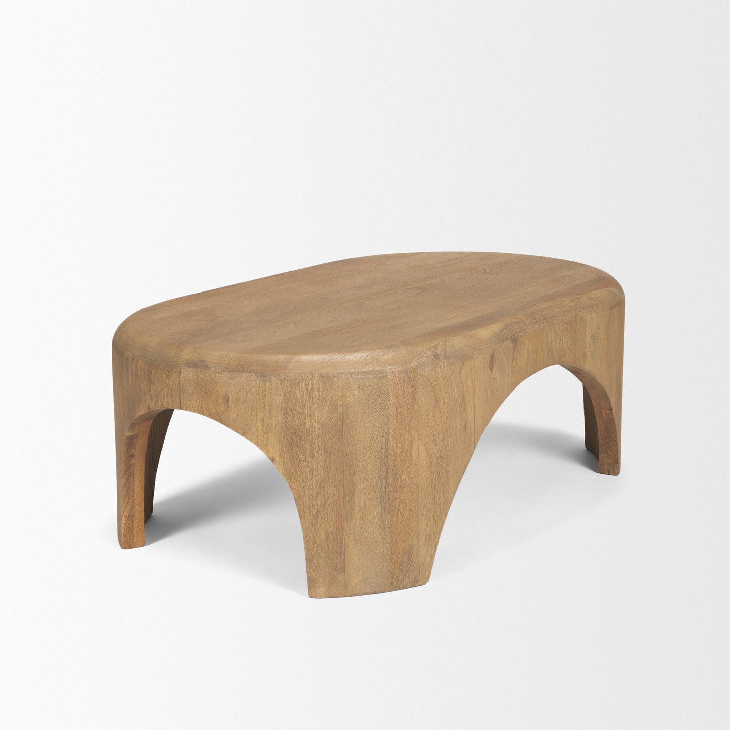 Shima Oval Coffee Table Light Brown | Wood | Oval - coffee-tables