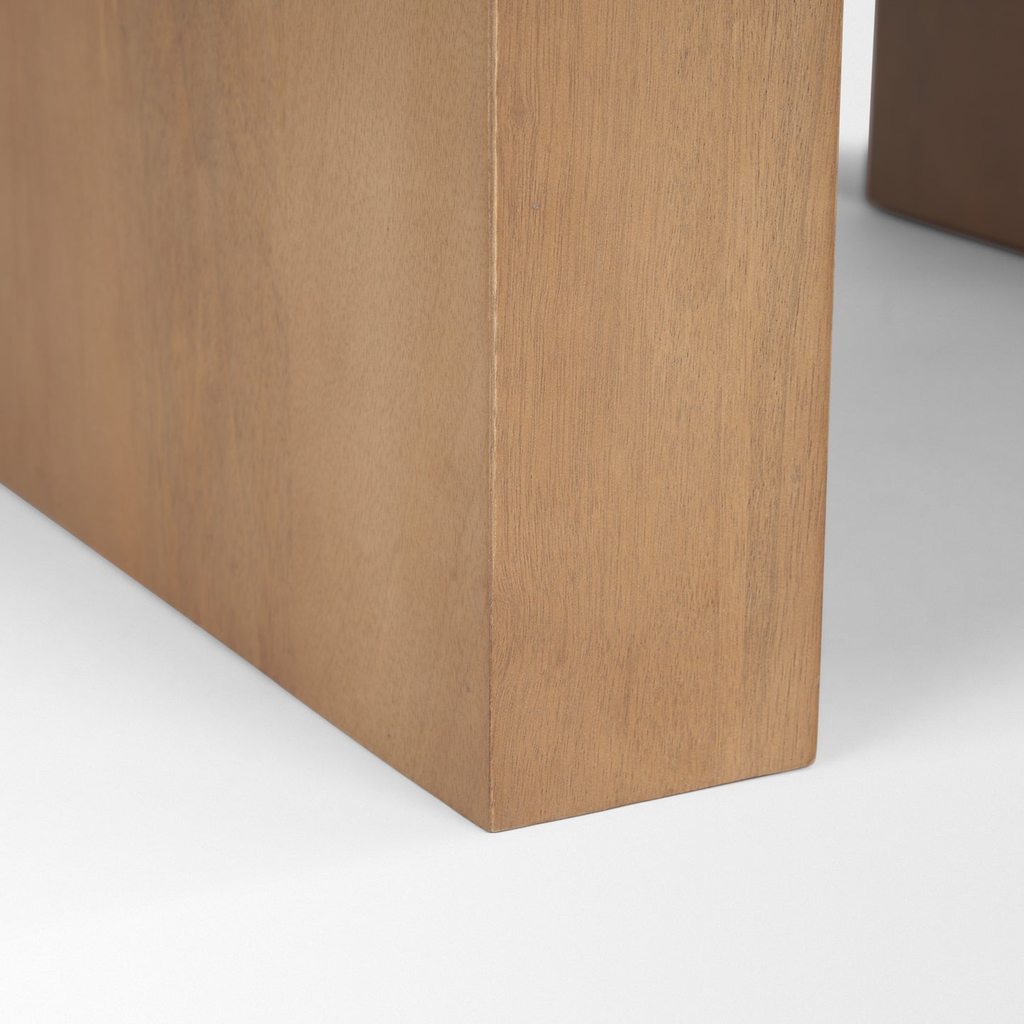 Wesson Light Brown Wood Accent Table