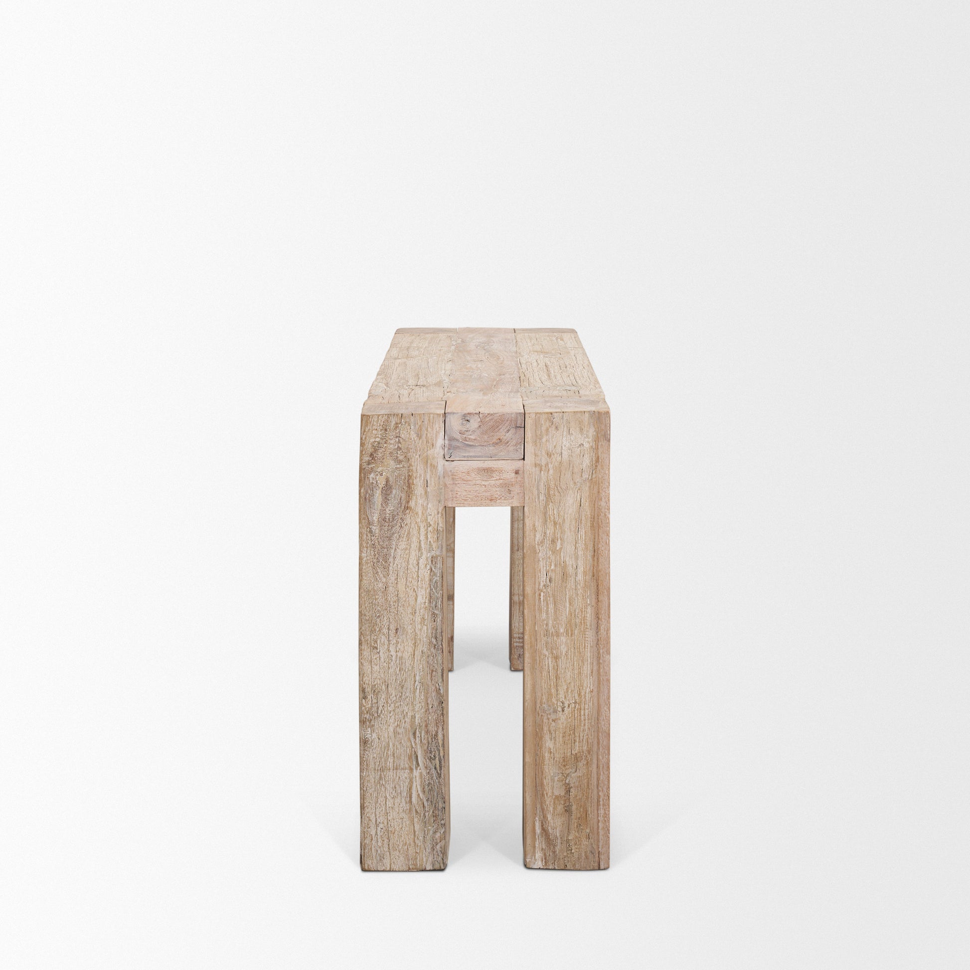 McArthur Console Table Reclaimed Wood | Whitewash - console-tables