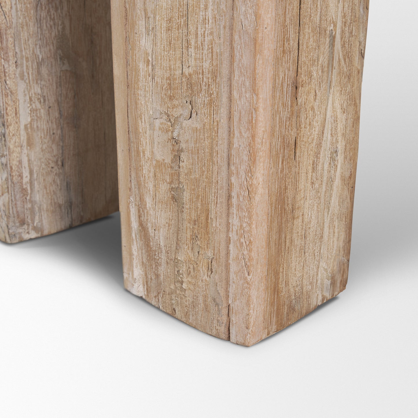 McArthur Console Table Reclaimed Wood | Whitewash - console-tables