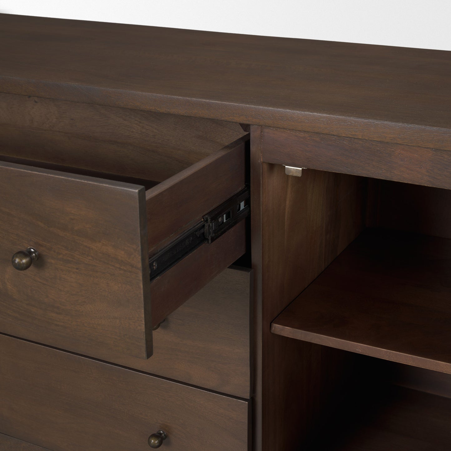 Jonan Sideboard Dark Brown | Wood - sideboards-and-buffets