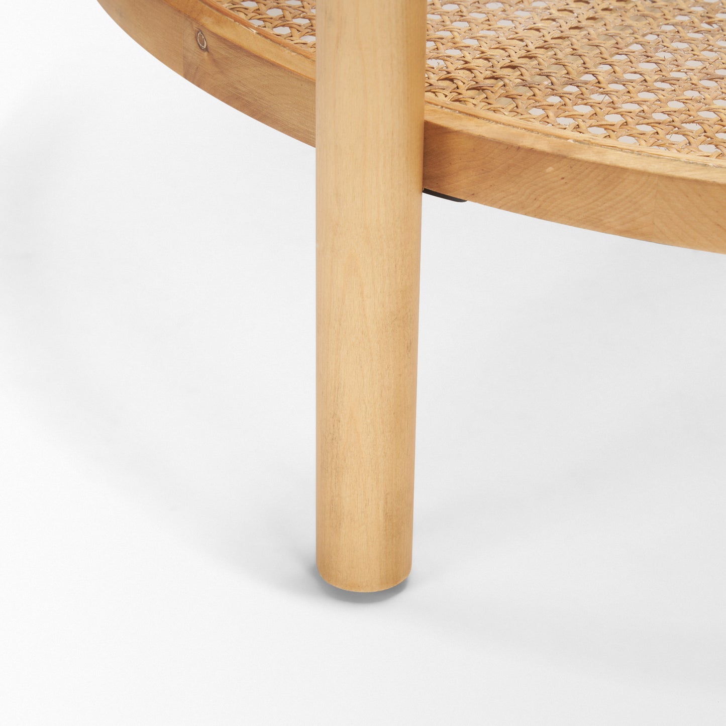 Weslyn Coffee Table Cane | Wood | Glass - coffee-tables