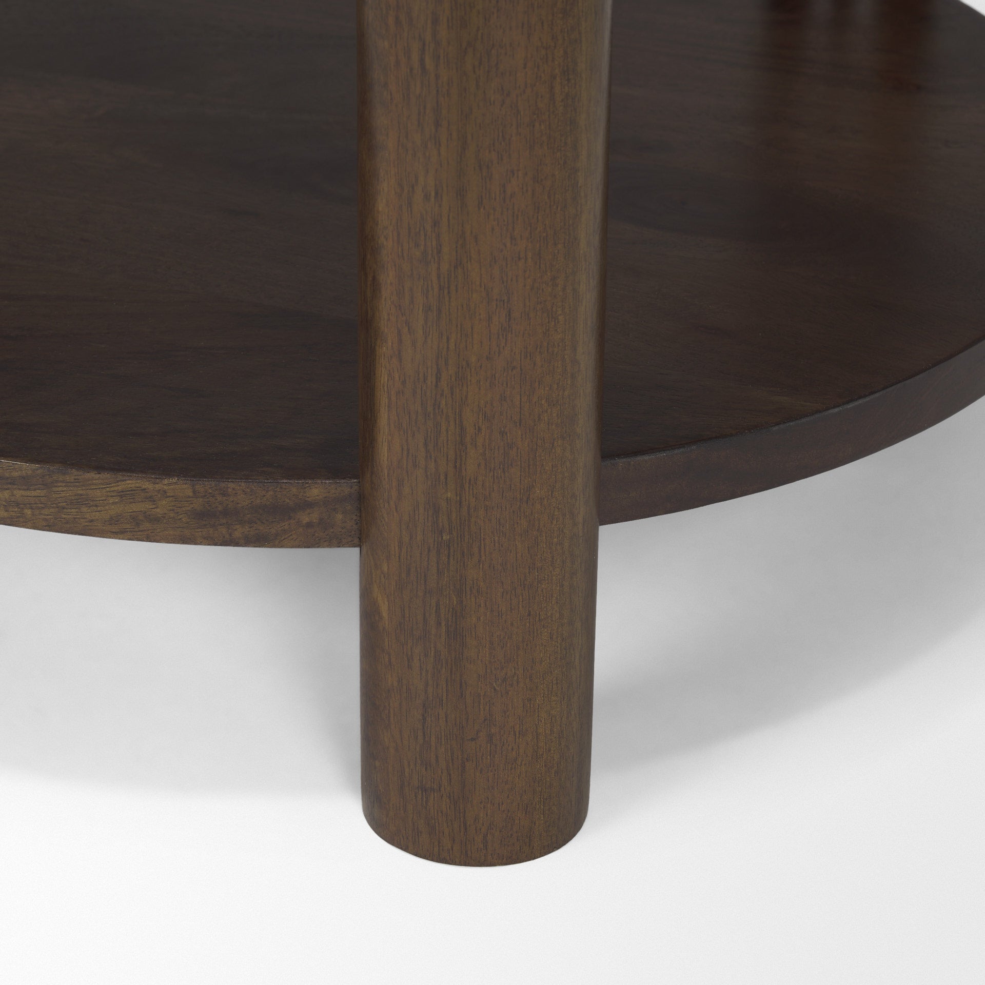 Jovia End Side Table Dark Brown Wood | Cappuccino Marble - end-and-side-tables