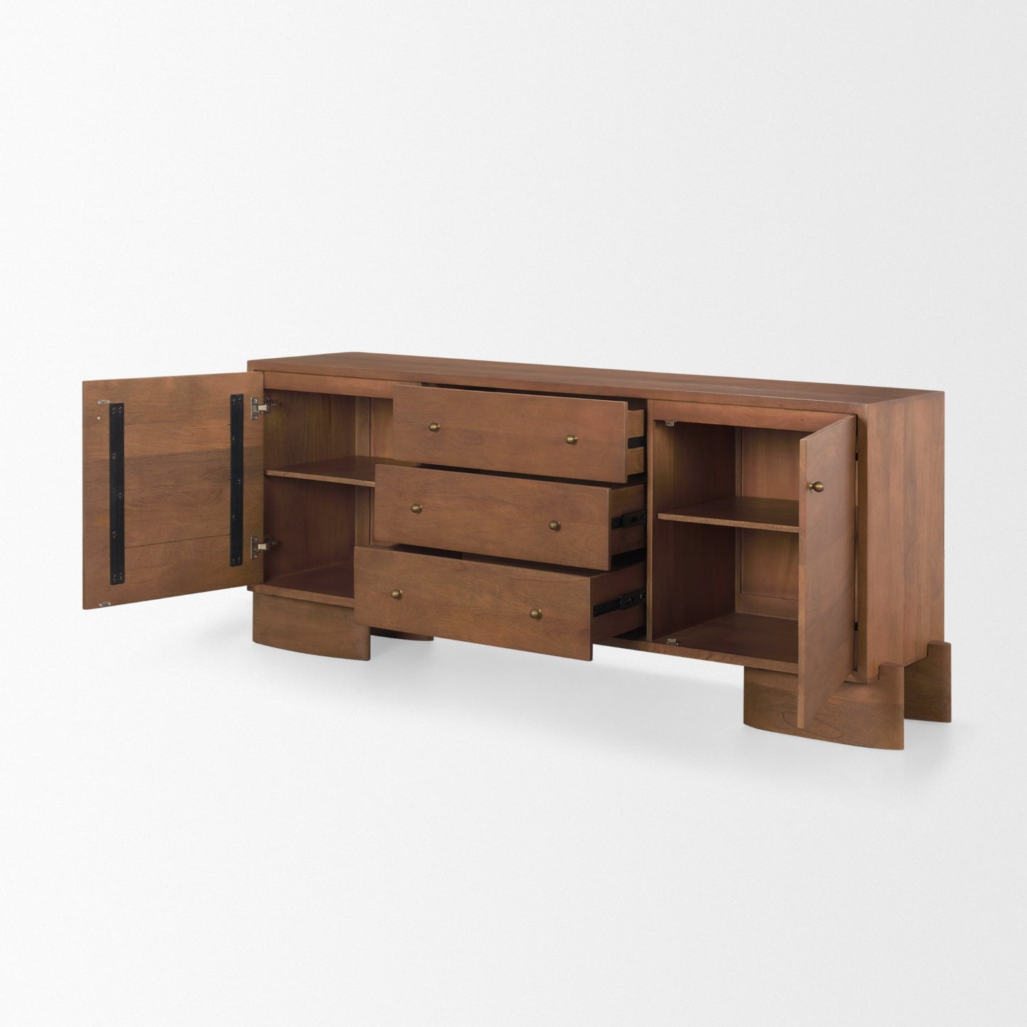 Jonan Sideboard Medium Brown | Wood - sideboards-and-buffets