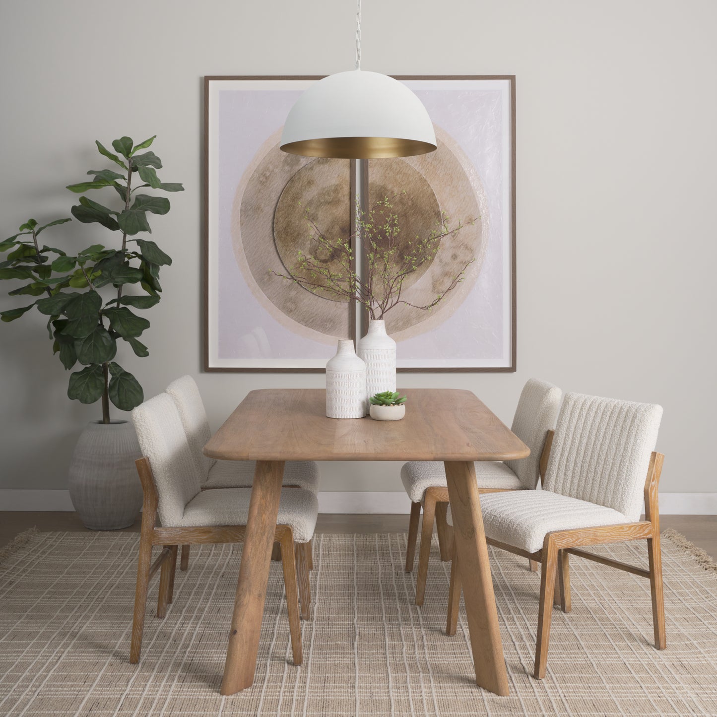 Juniper Pendant Light White | 24’’ Round - pendant-light